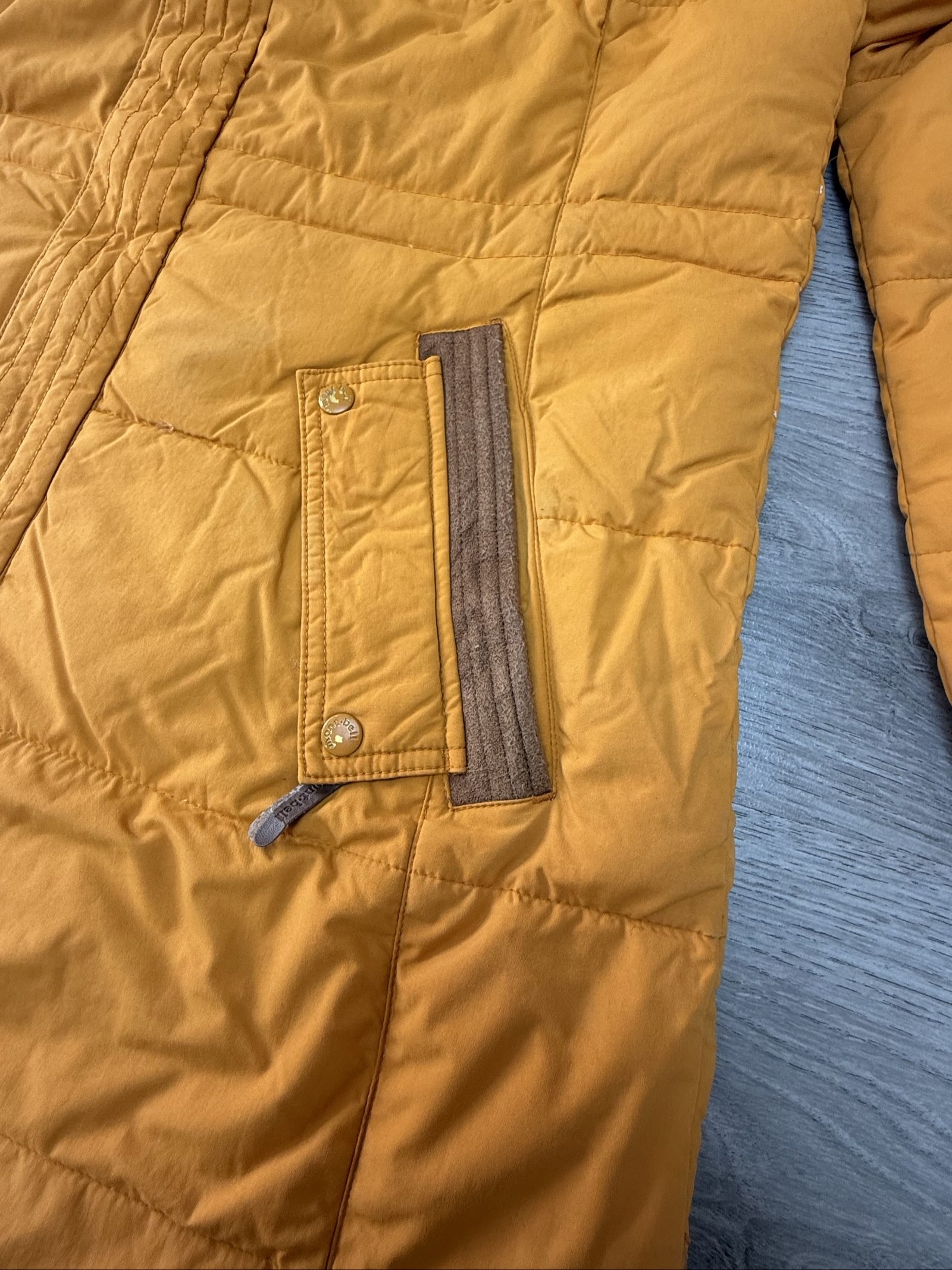 MontBell Women Yellow Puffer Coat Medium/large (1328) image 3