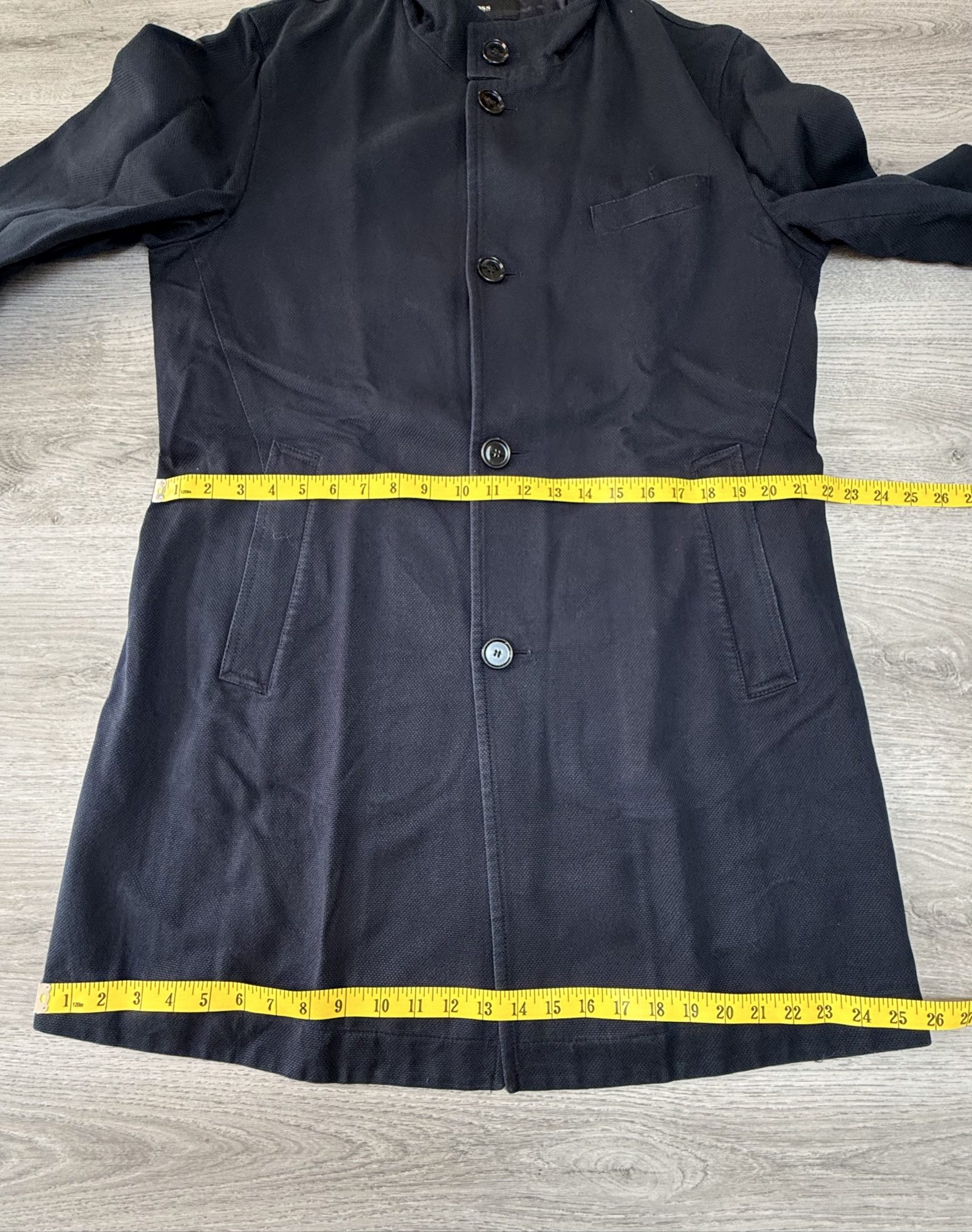 HUGO BOSS Navy Water-Repellent Fabric Coat possible Medium image 3
