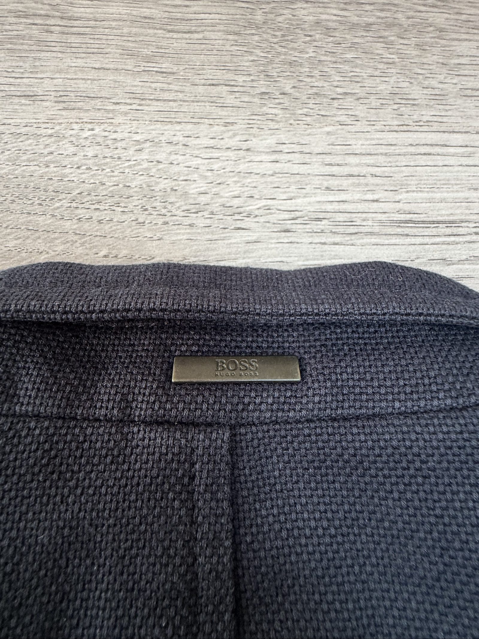 HUGO BOSS Navy Water-Repellent Fabric Coat possible Medium image 9