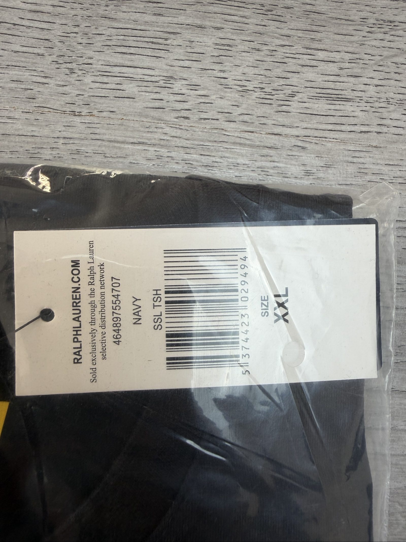 Polo Ralph Lauren Navy Bear Print T-Shirt XXL Custom Slim Fit (01727) image 3