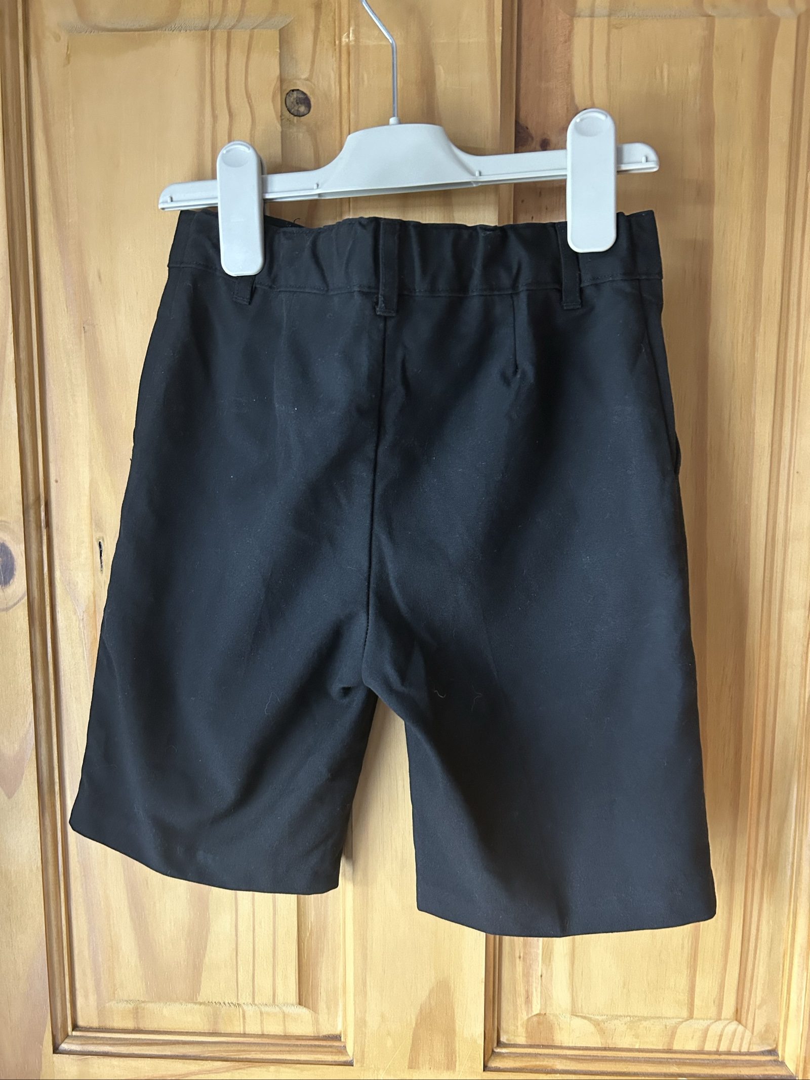 F&F Kids Black Cotton Blend School Shorts Age 7-8 Years image 5