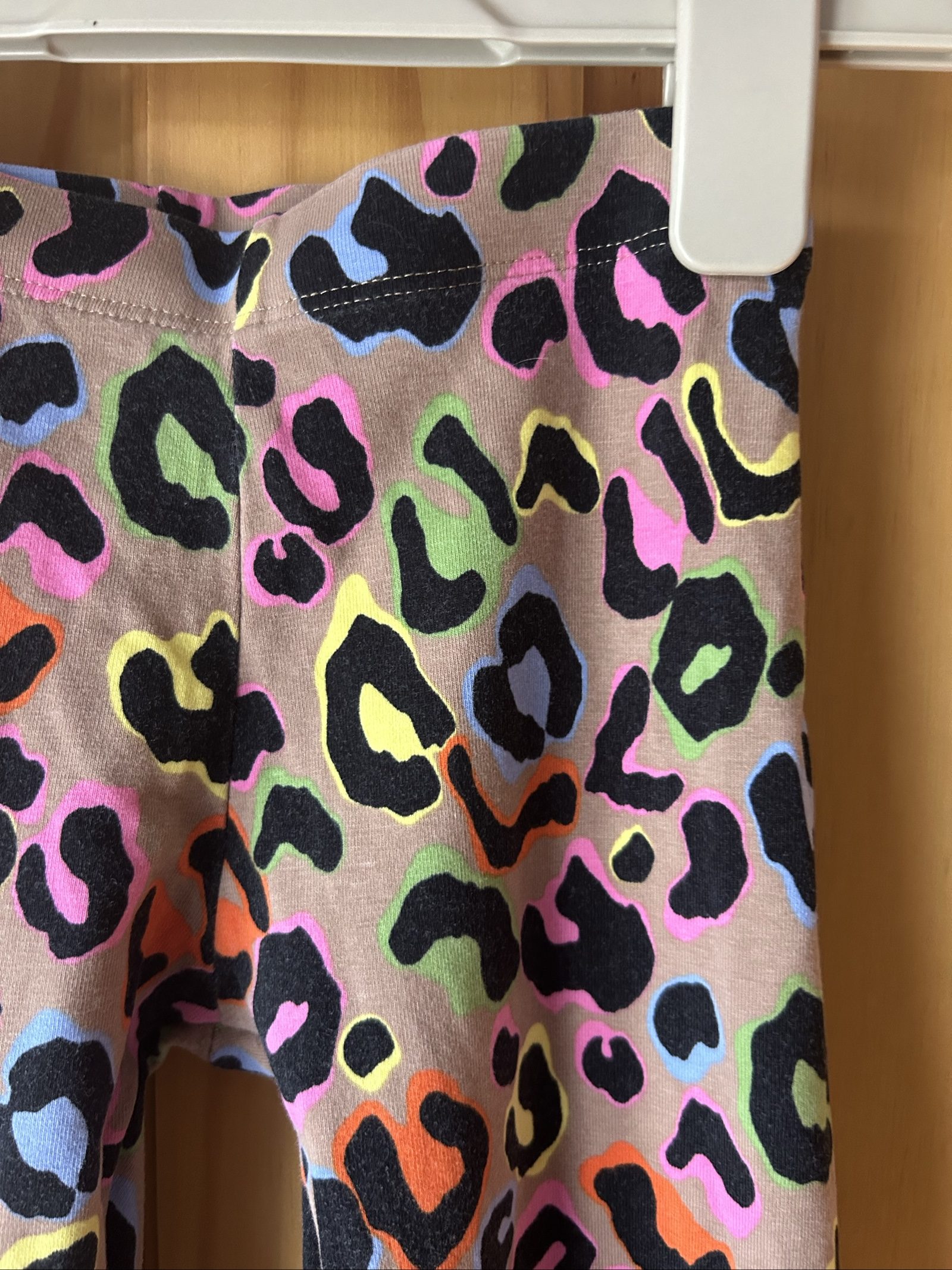 Next Kids Multi Leopard Print Leggings 5 Years Cotton Elastane image 2