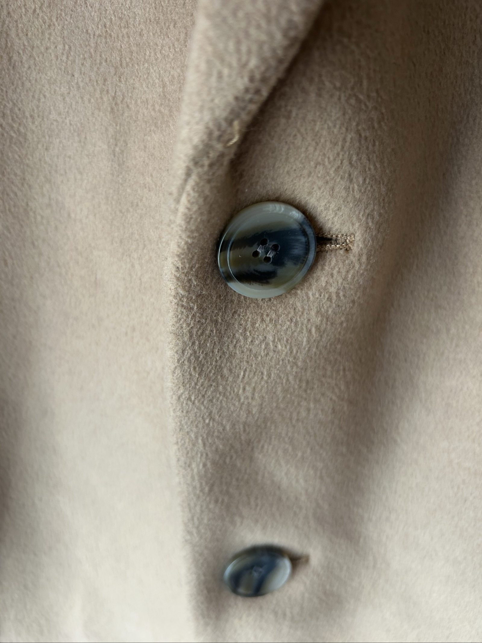River Island Men's Camel Wool Blend Overcoat Large image 4