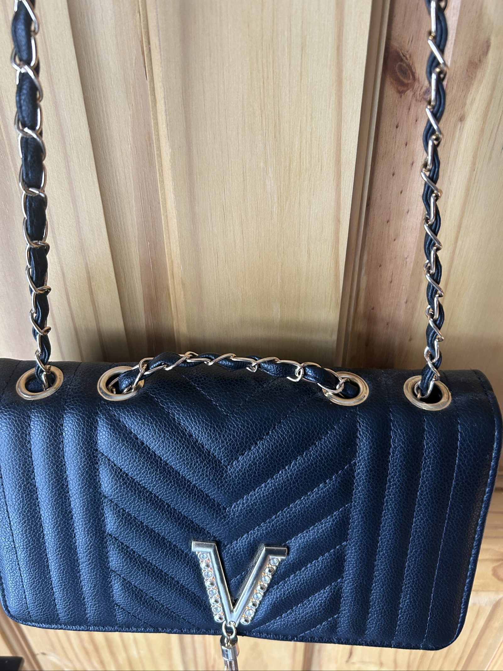 Black Chain Strap Shoulder Bag image 4
