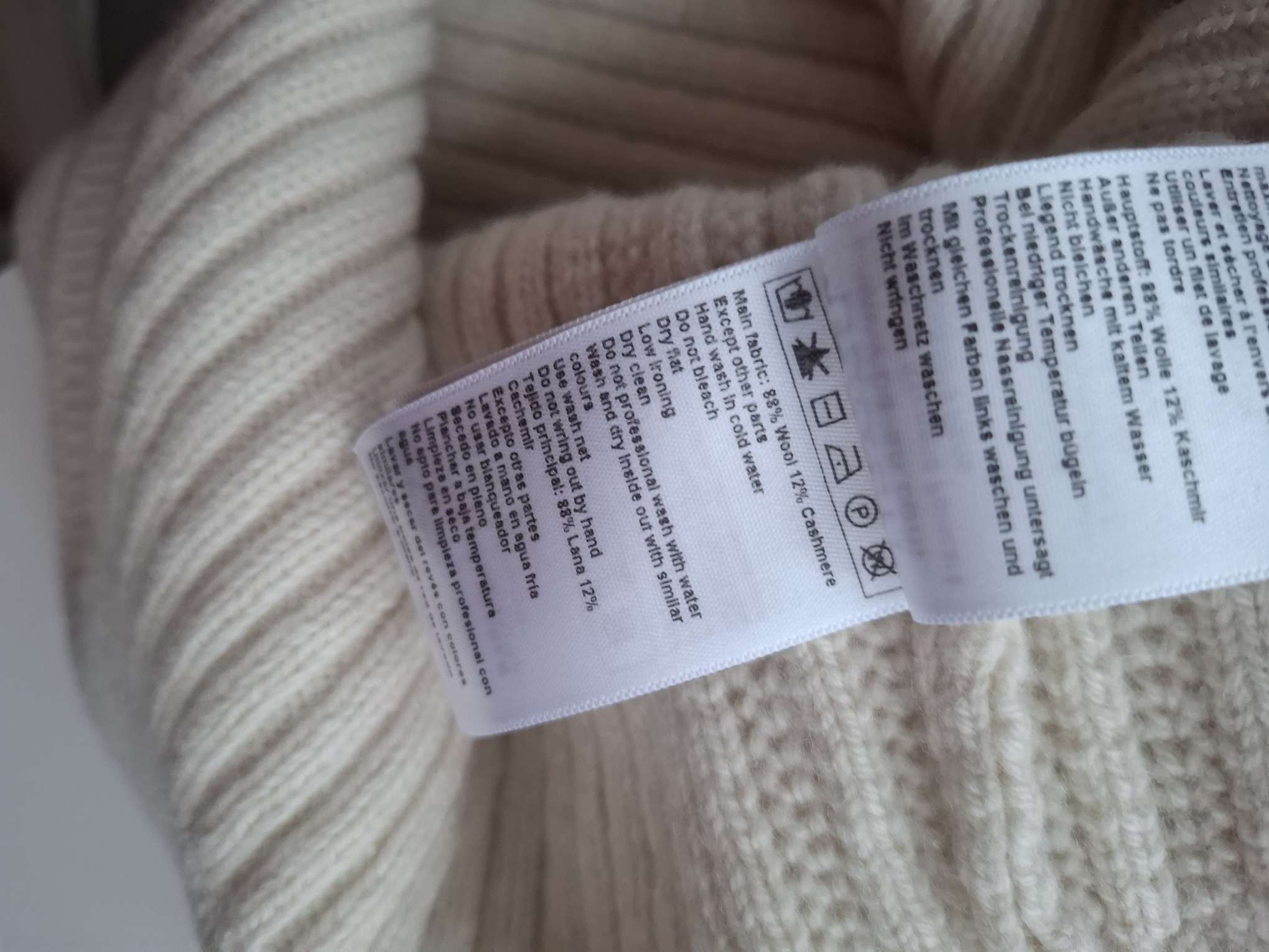 New ba&sh Wool Cashmere Ribbed Collar Sweater Size S image 7