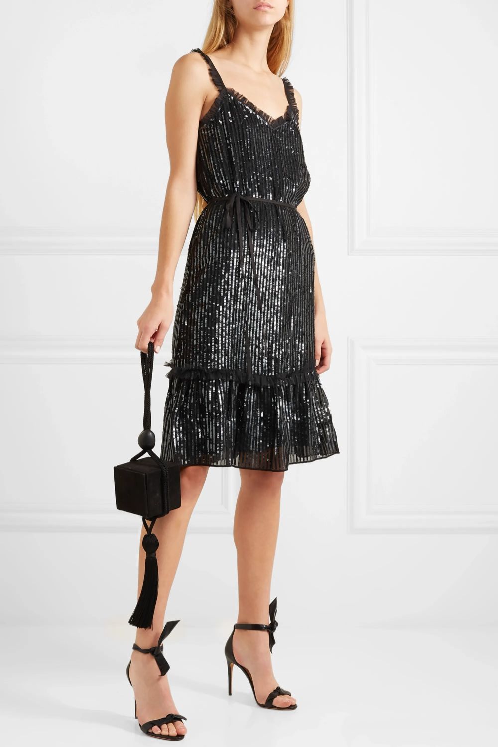 New Needle & Thread Sequin Midi Dress Size S image 2
