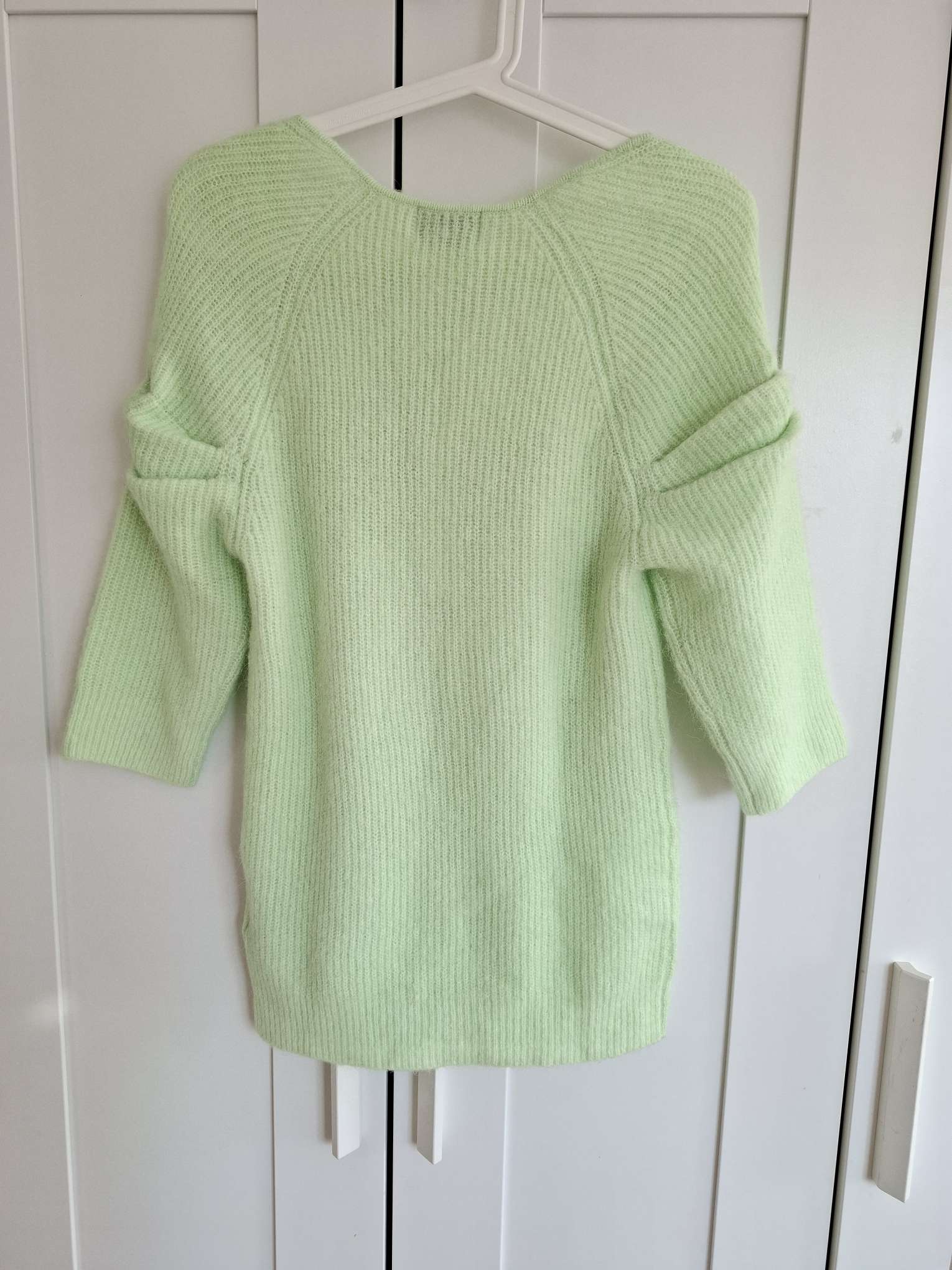 New Ganni Light Green Knit Top / Jumper Size L image 8