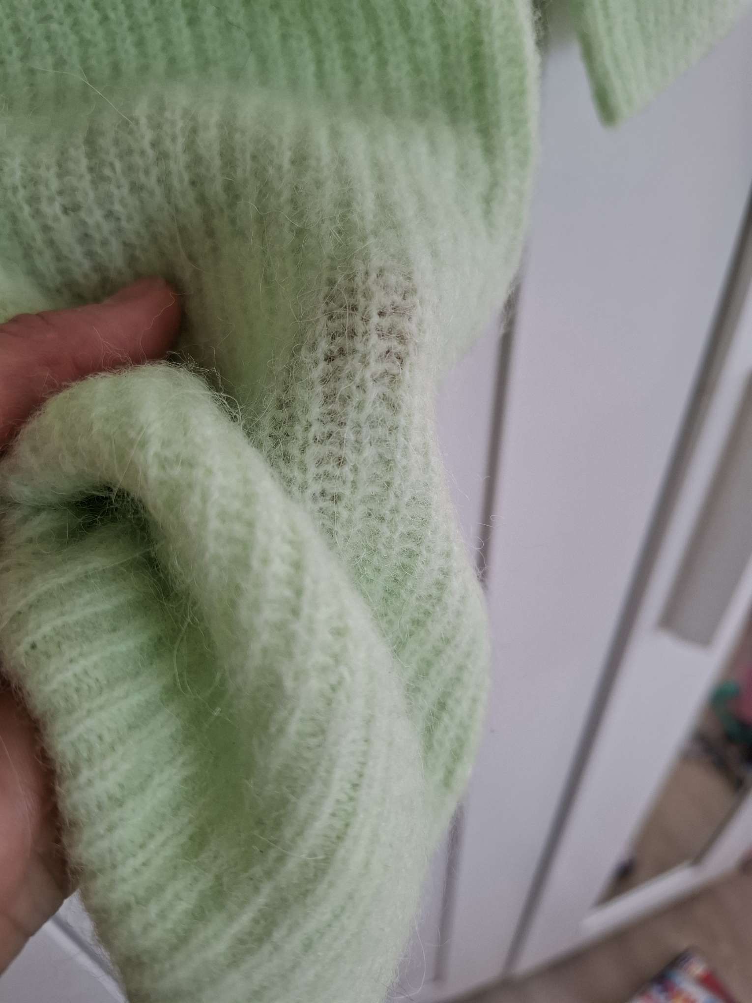 New Ganni Light Green Knit Top / Jumper Size L image 10