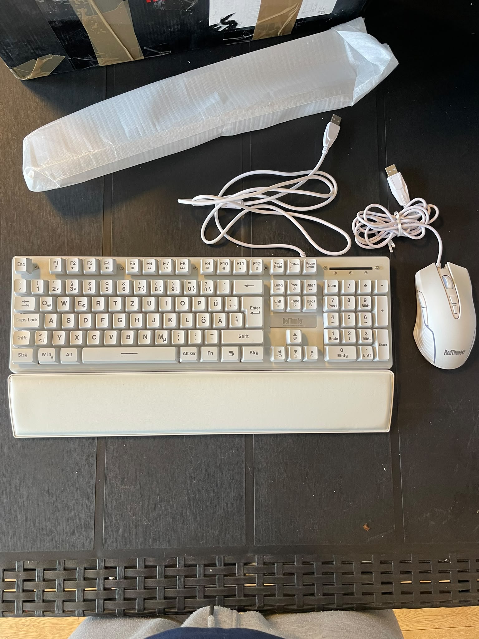 RedThunder Gaming Toetsenbord en Muis Set (Wit) – Nieuw / Ongebruikt