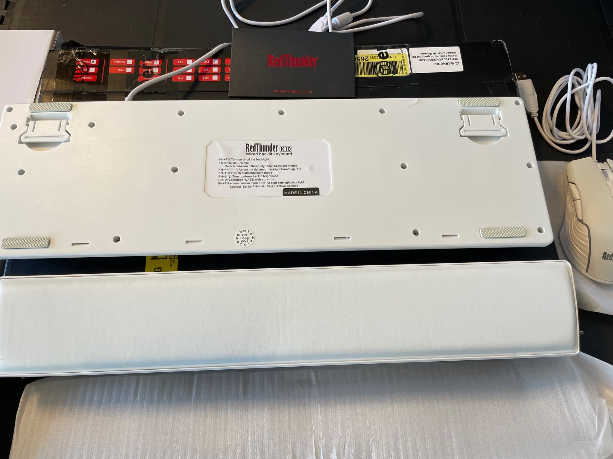 Gloednieuwe RedThunder Gaming Toetsenbord en Muis Set (Wit) – In doos image 2