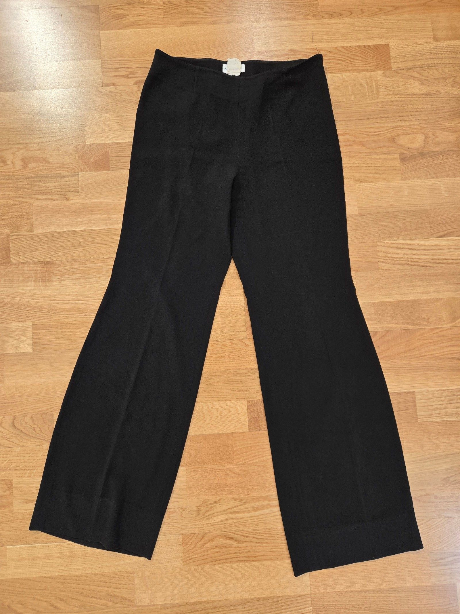 Mugler Womens Black High Waist Wide Leg Tailored Trousers IT 42