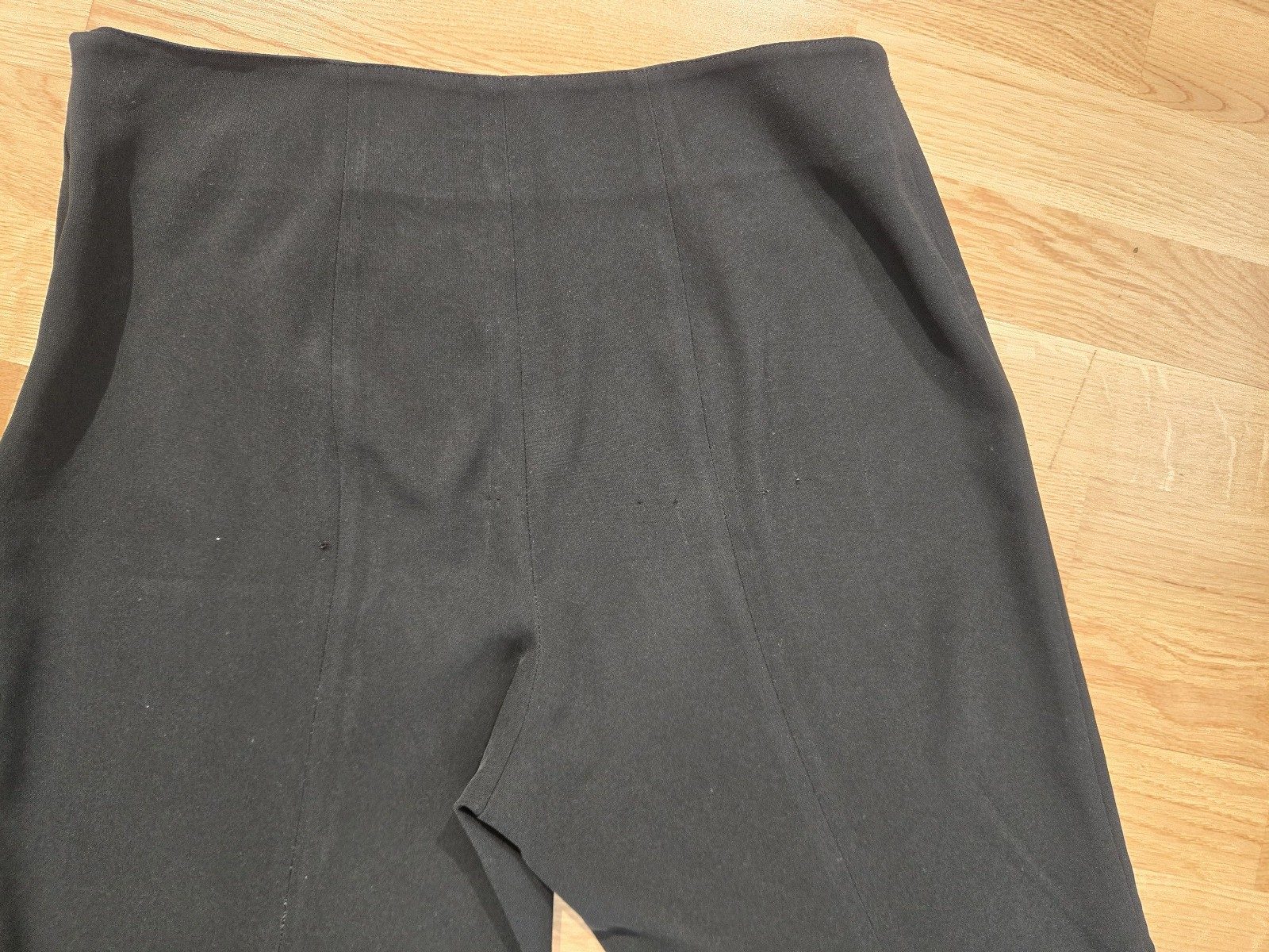Mugler Womens Black High Waist Wide Leg Tailored Trousers IT 42 image 3