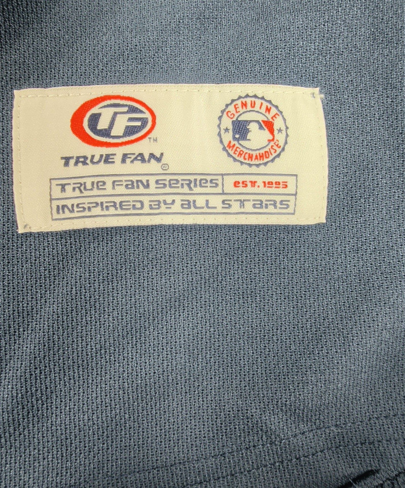 True Fan Navy & White Yankees Baseball Jersey XL image 2
