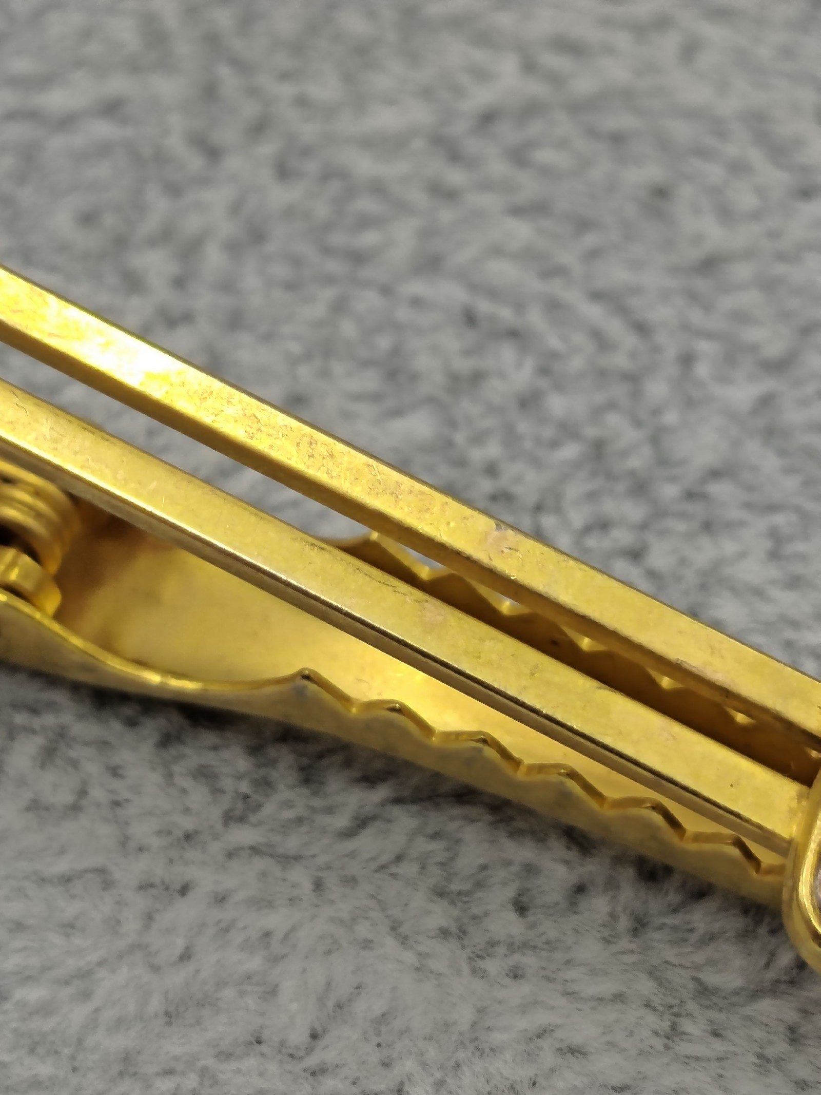 YSL Gold Tone & Black Tie Clip image 5
