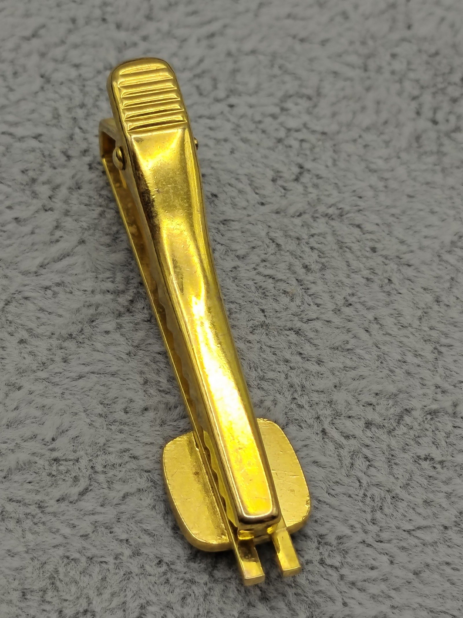 YSL Gold Tone & Black Tie Clip image 8