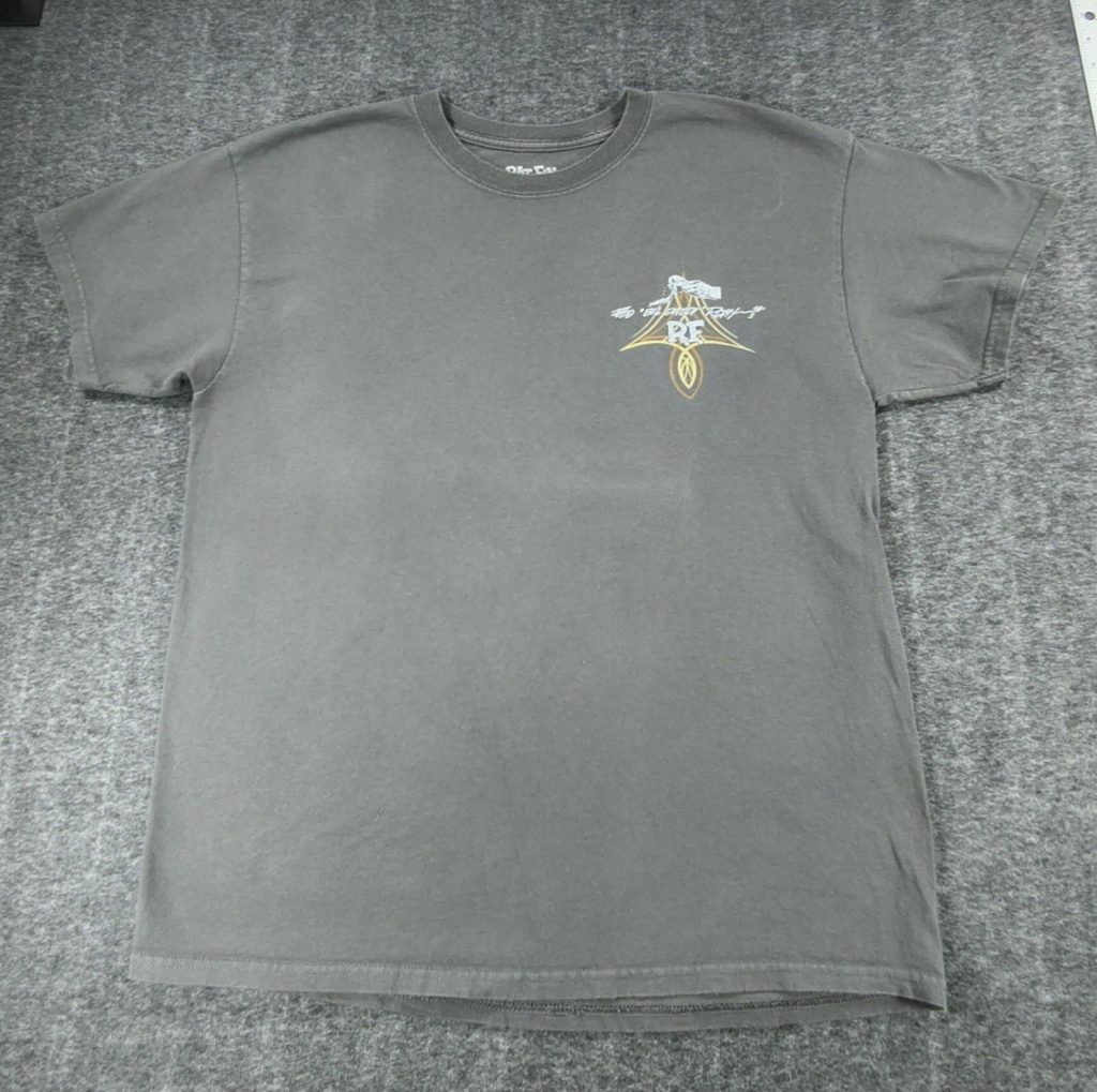 Rat Fink Grey Graphic T-Shirt Large Front & Back Print