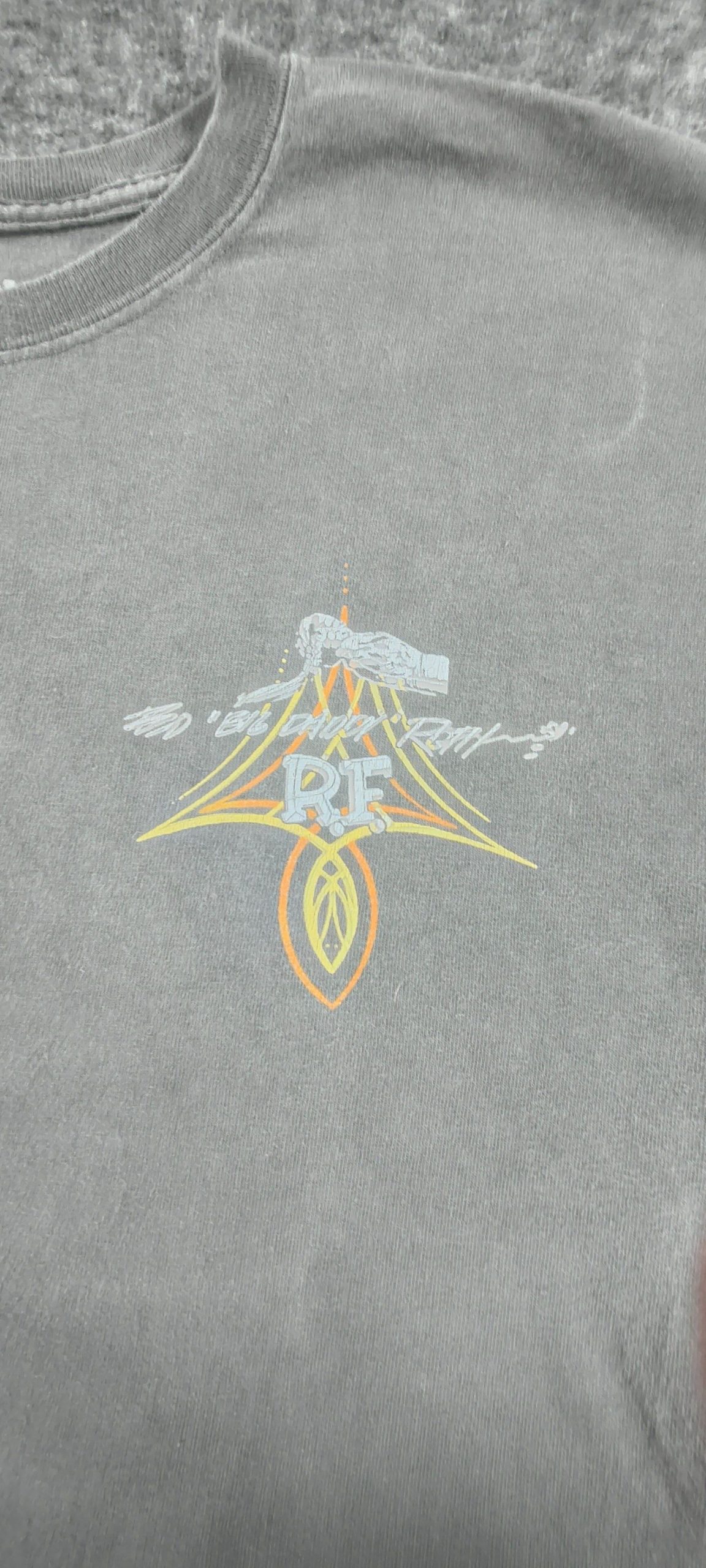 Rat Fink Grey Graphic T-Shirt Large Front & Back Print image 3