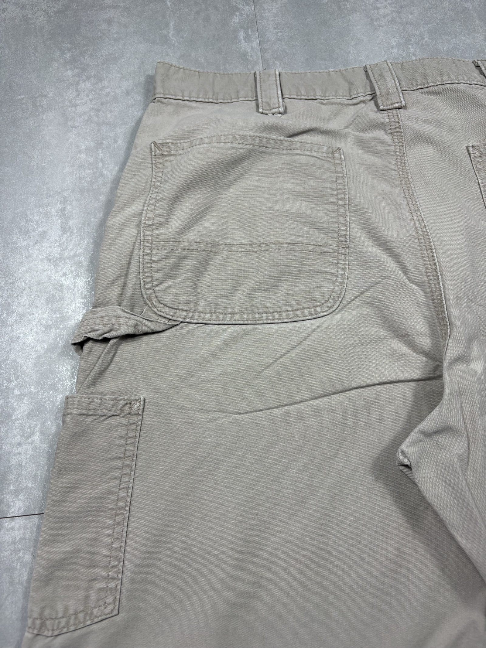 Carhartt Beige/Cream Cargo Work Trousers W36 Heavy Cotton image 4