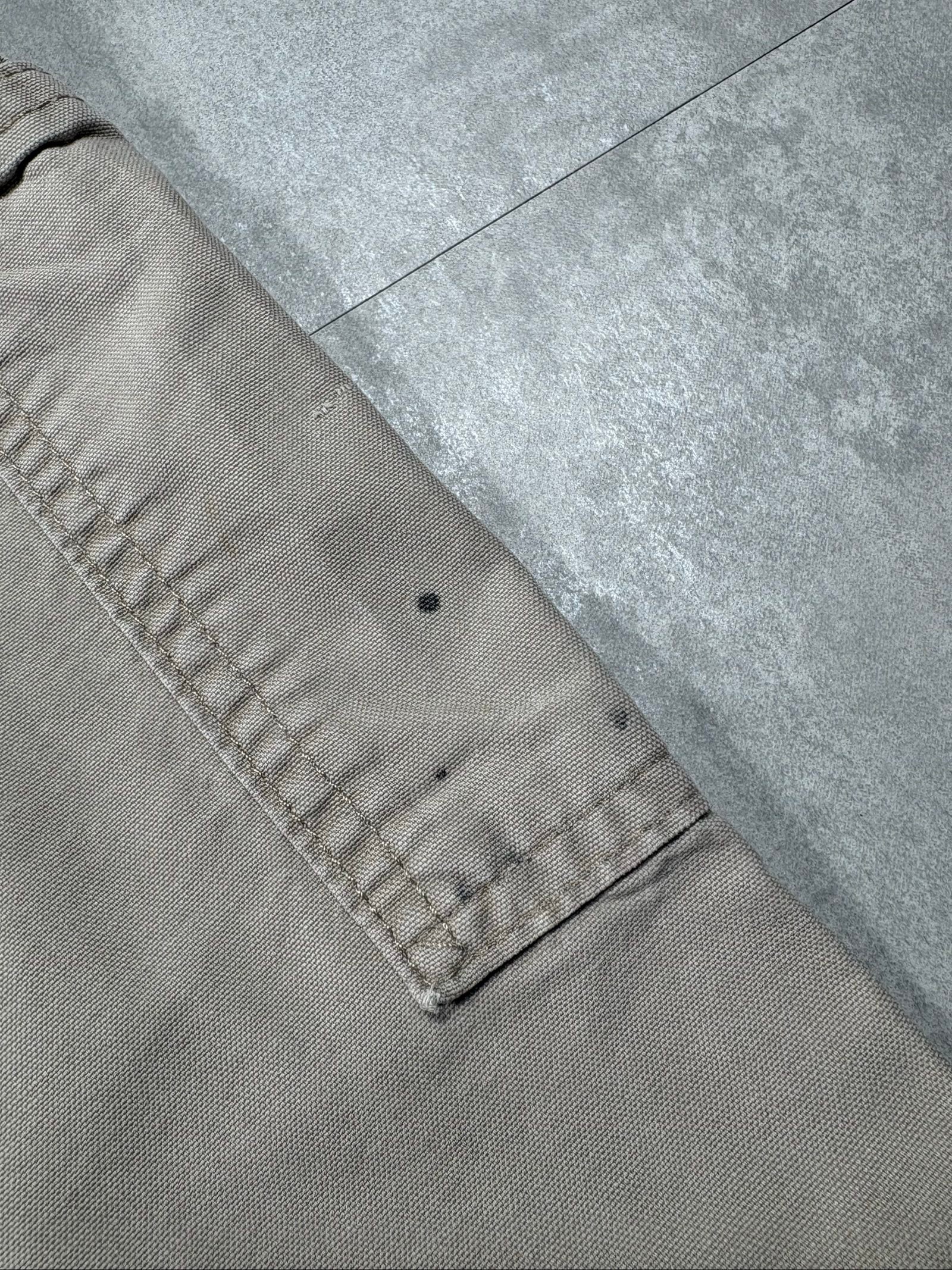 Carhartt Beige/Cream Cargo Work Trousers W36 Heavy Cotton image 7