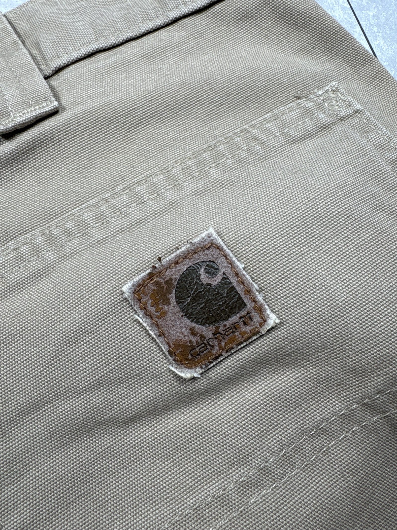 Carhartt Beige/Cream Cargo Work Trousers W36 Heavy Cotton image 5