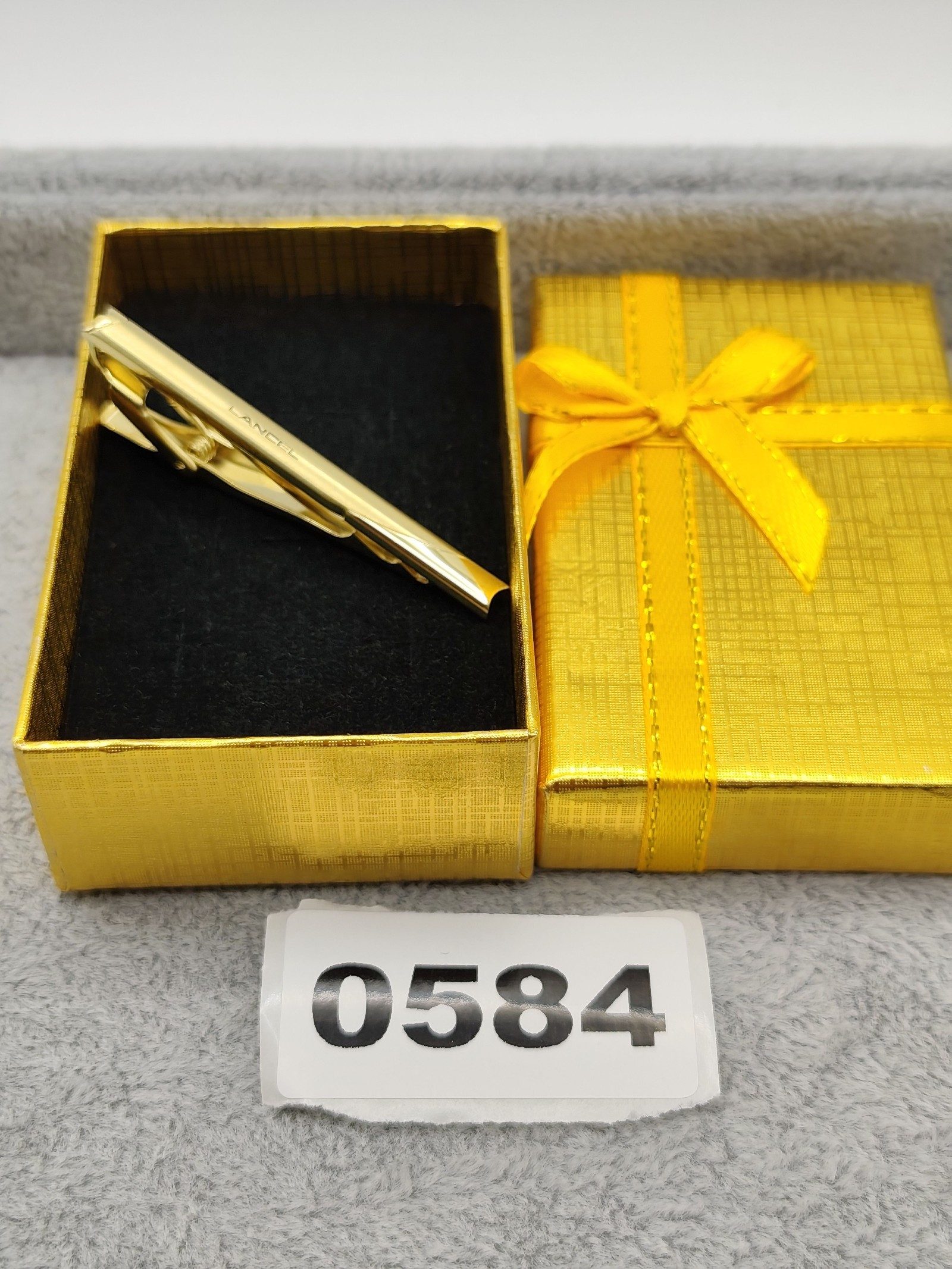 Lancel Gold Tone Tie Clip