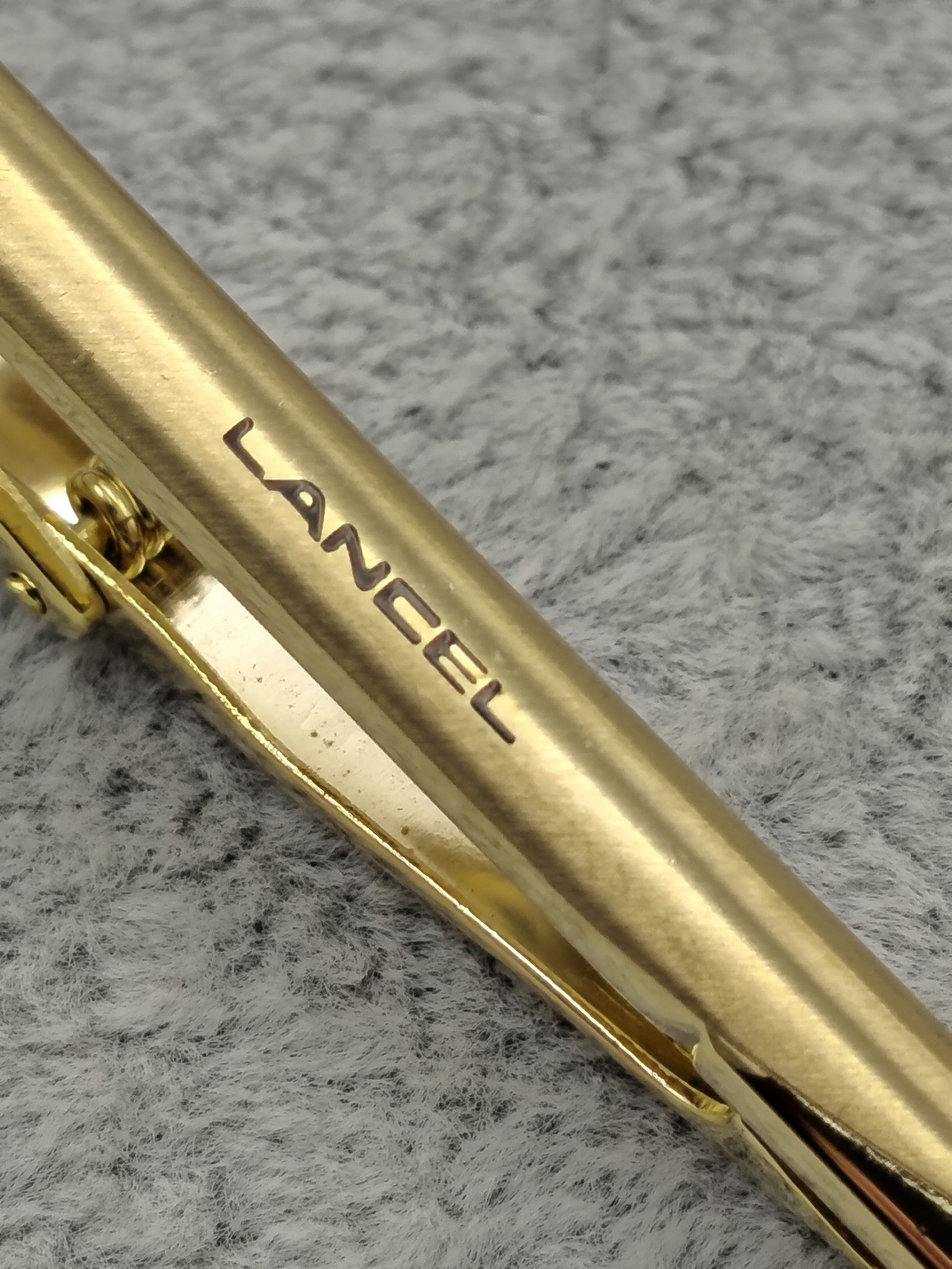 Lancel Gold Tone Tie Clip image 4