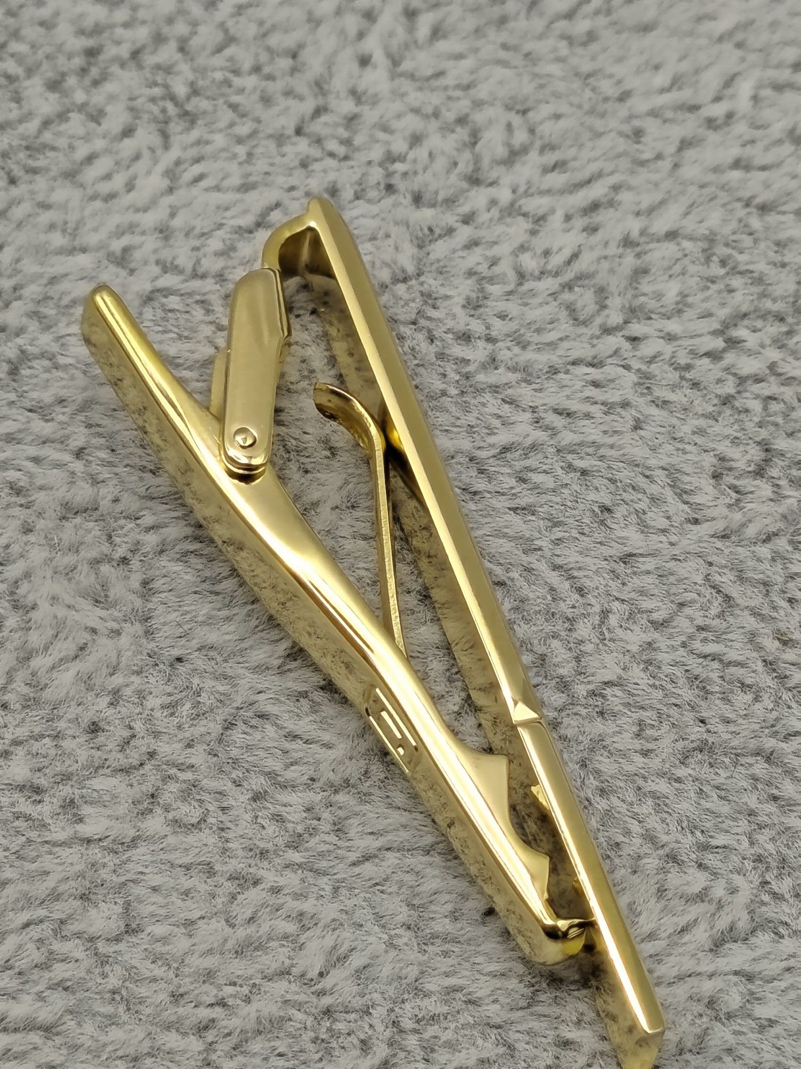 Lancel Gold Tone Tie Clip image 7