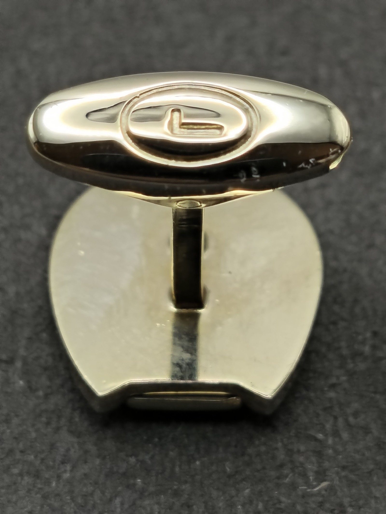 Lancel Gold Polo Player Horseshoe Cufflinks image 8