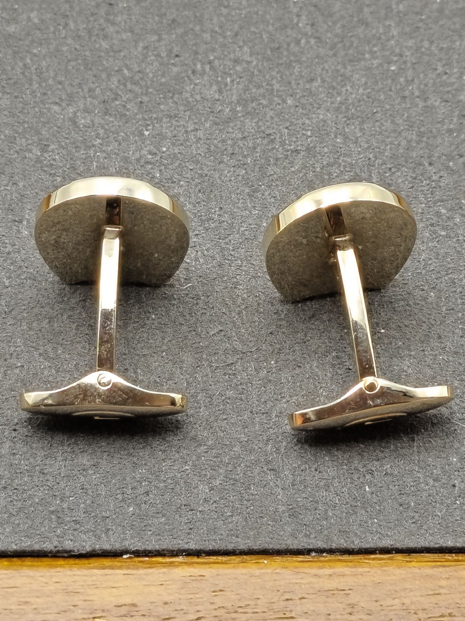 Lancel Gold Polo Player Horseshoe Cufflinks image 9