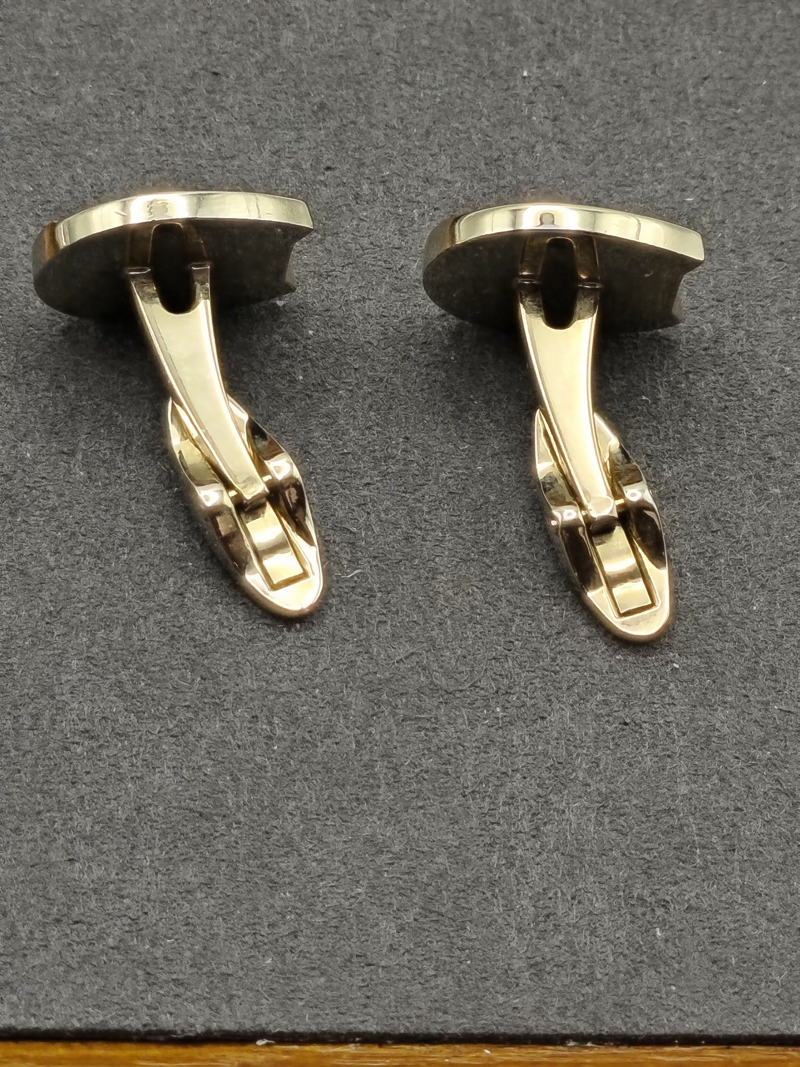 Lancel Gold Polo Player Horseshoe Cufflinks image 10