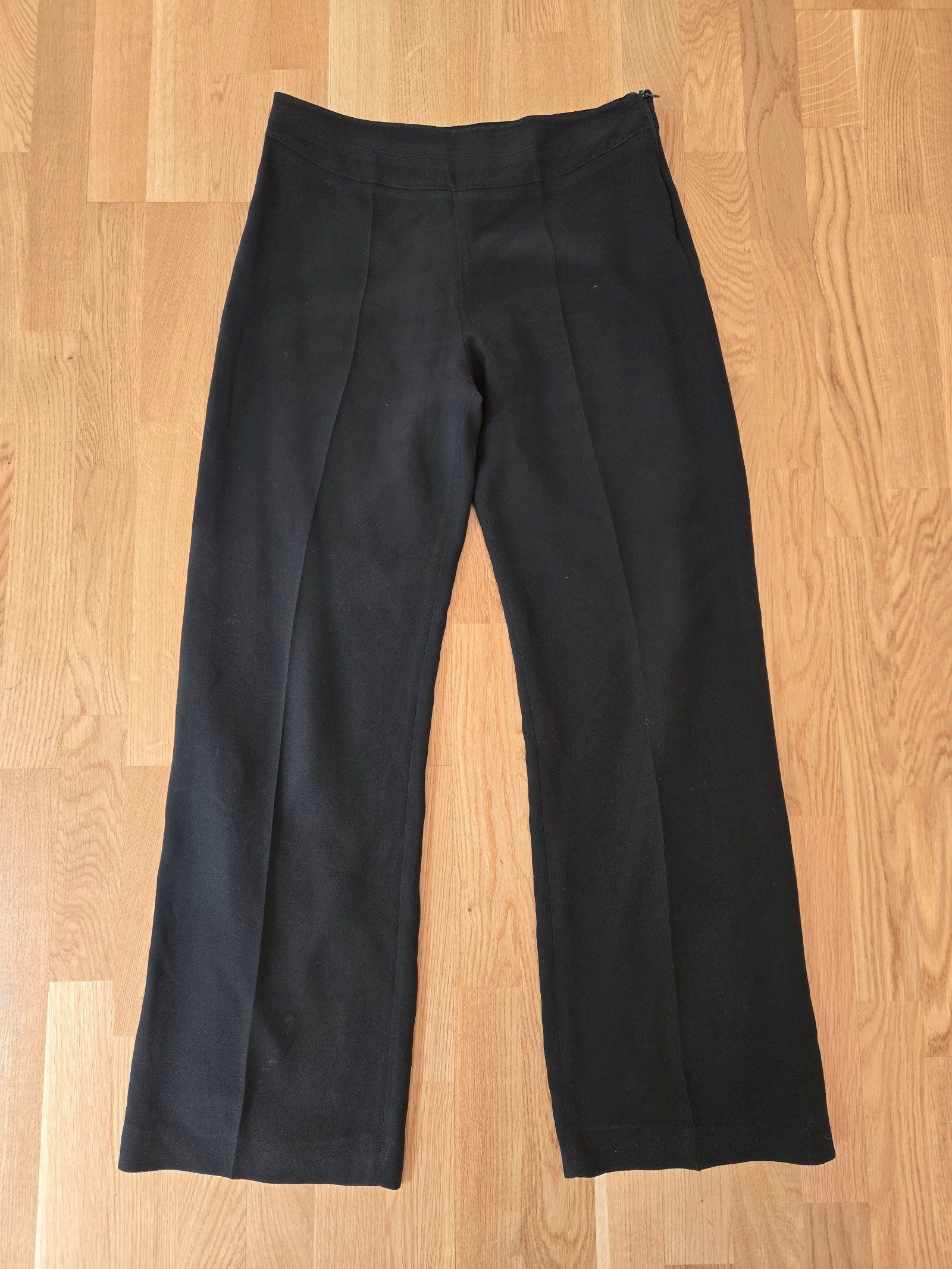 Mugler Womens Black Tailored Straight Leg Trousers IT 42