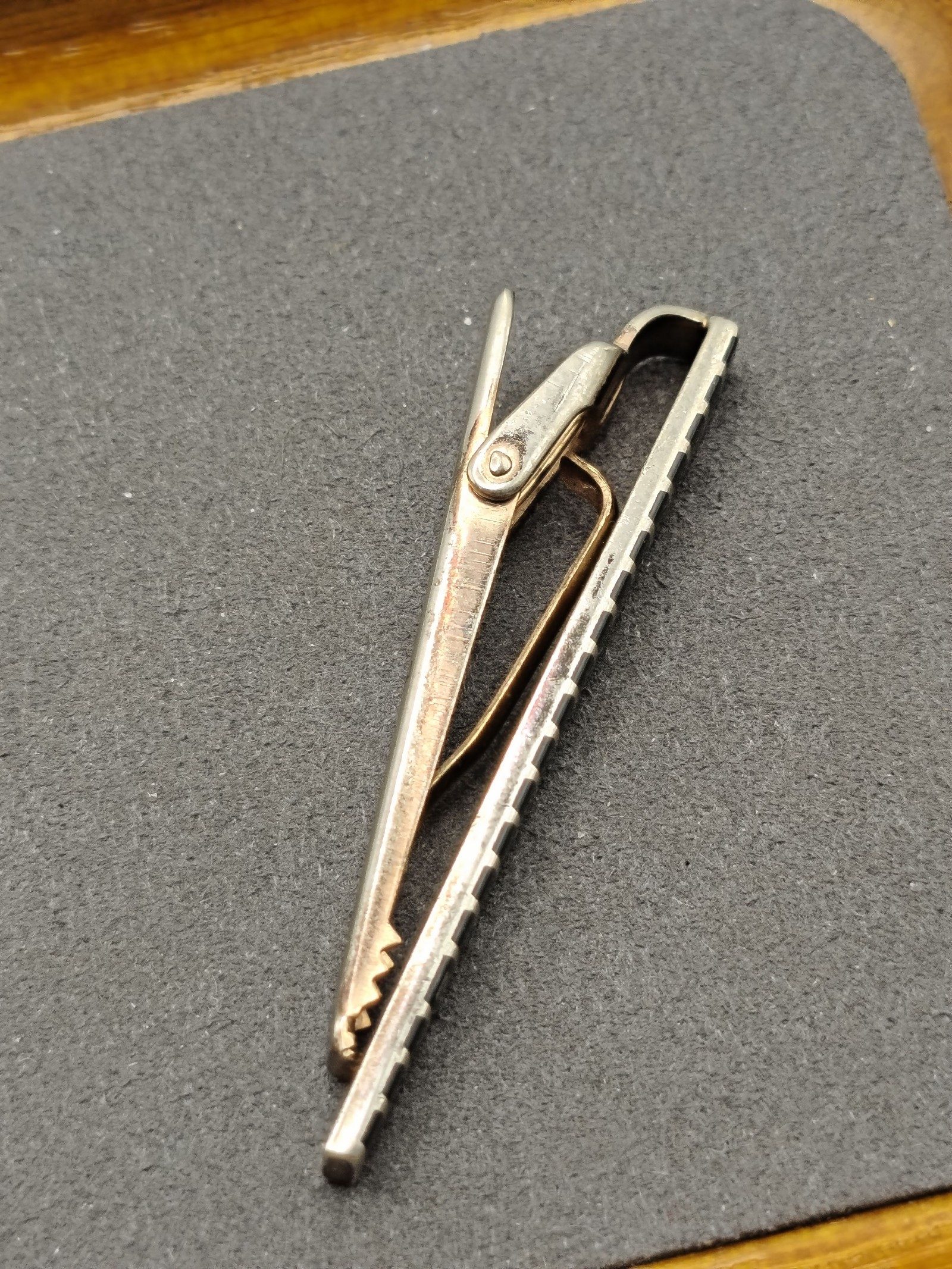 Yves Saint Laurent Black & Silver Logo Tie Clip image 8