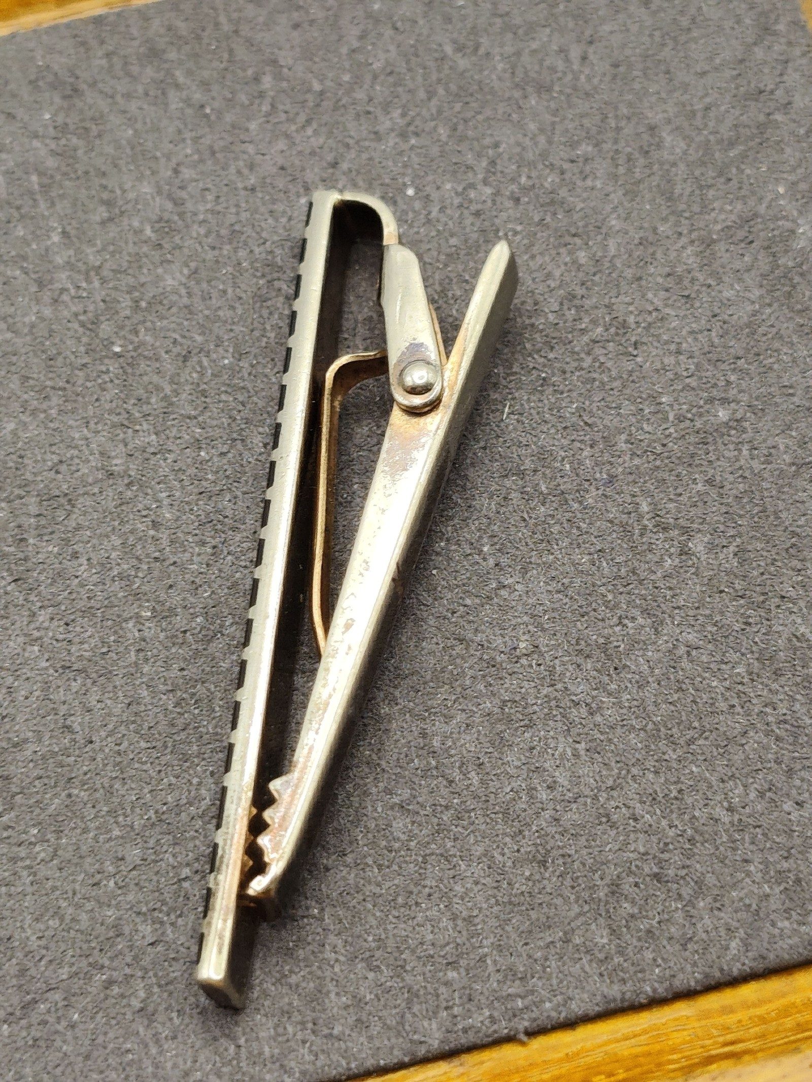 Yves Saint Laurent Black & Silver Logo Tie Clip image 9