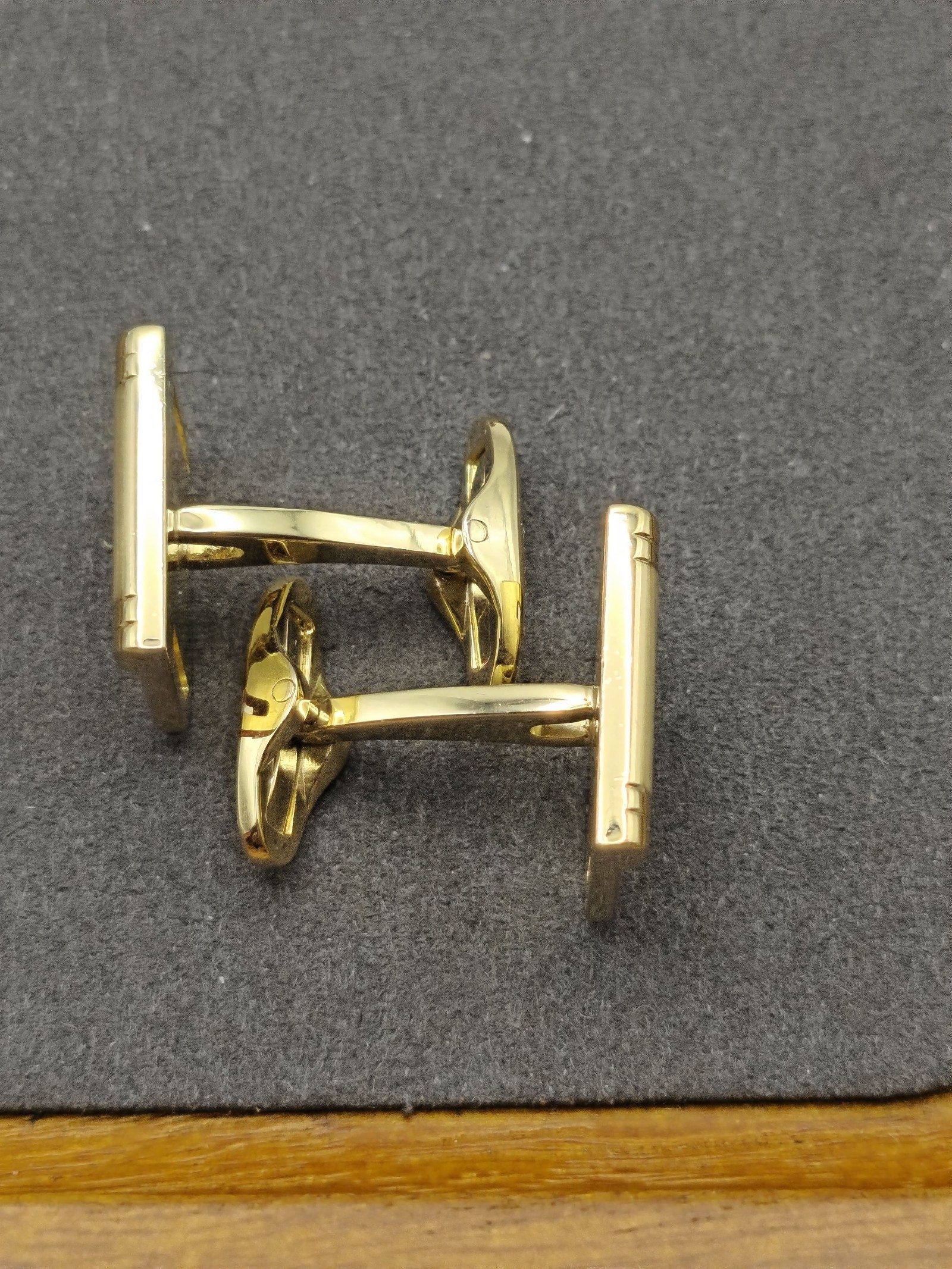 Lancel Gold Tone Men's Cufflinks Classic Elegant image 3