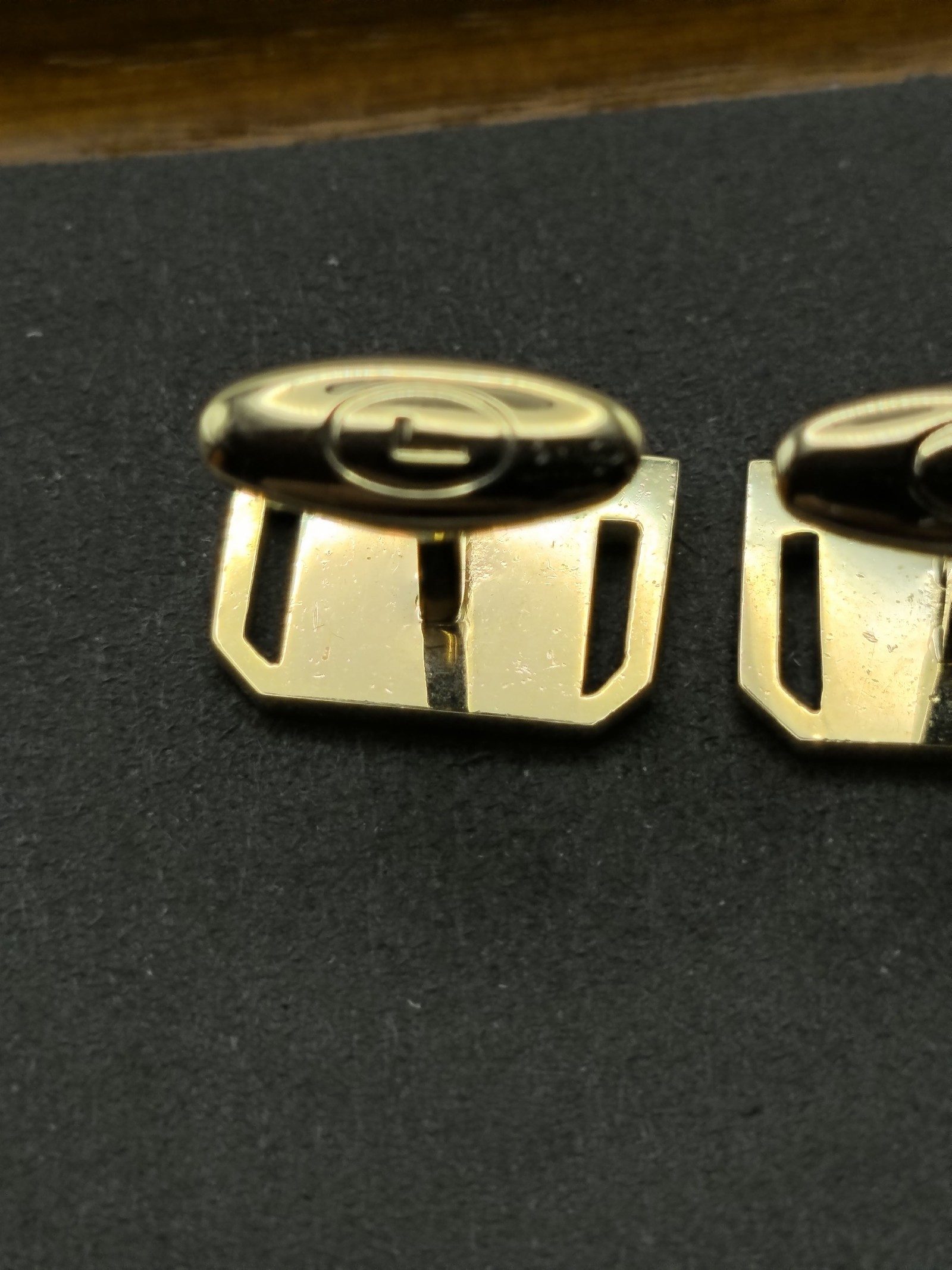Lancel Gold Tone Men's Cufflinks Classic Elegant image 5