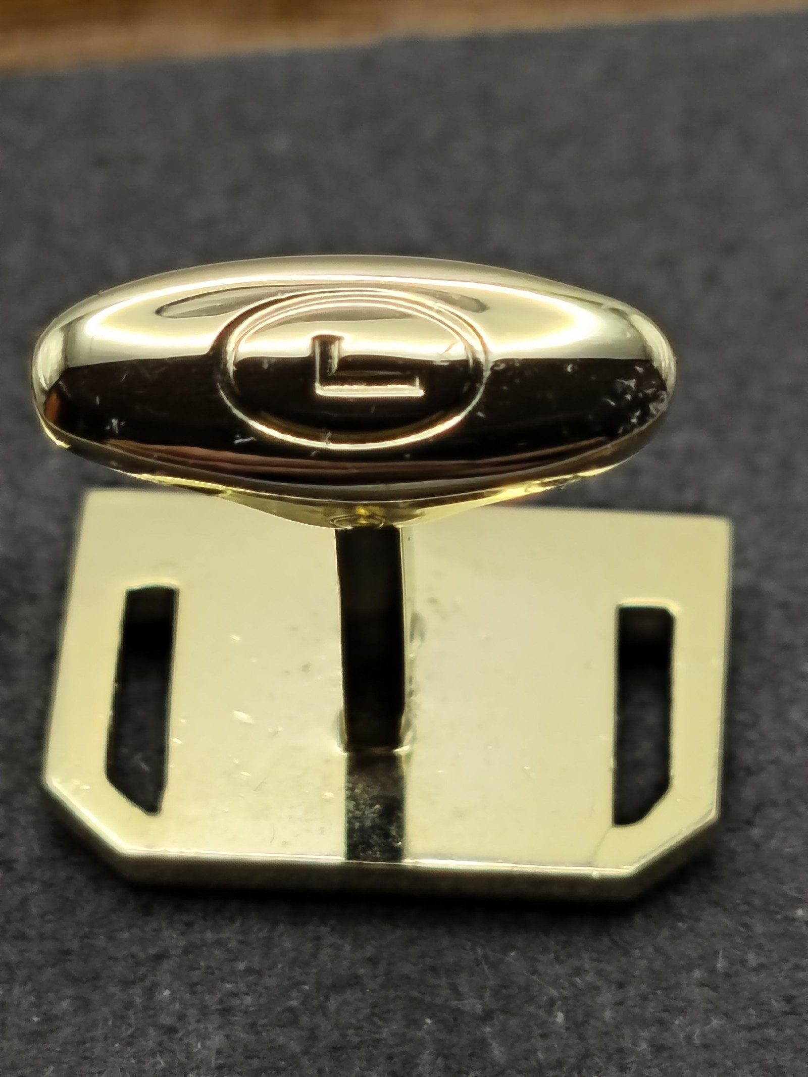 Lancel Gold Tone Men's Cufflinks Classic Elegant image 6