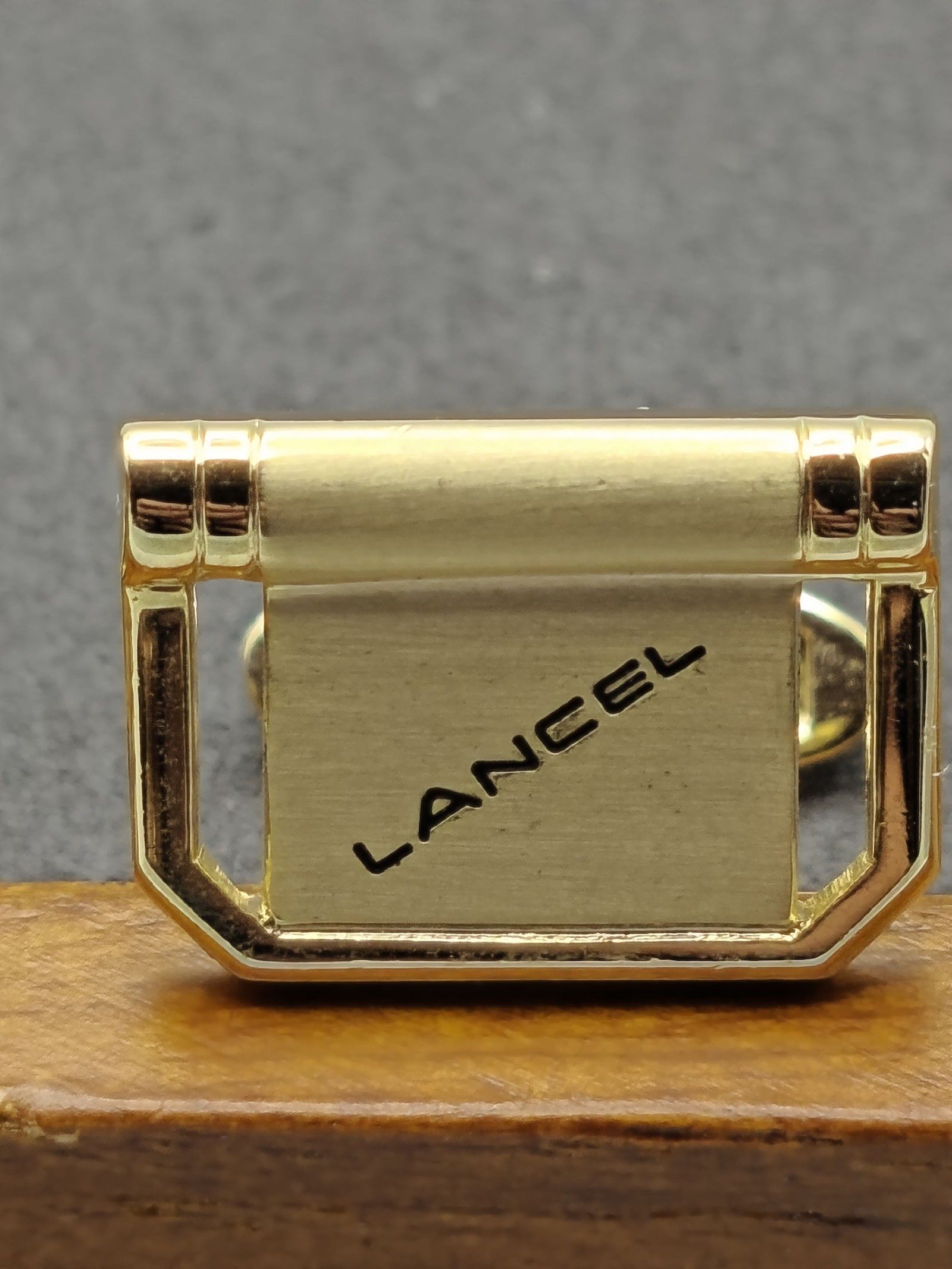 Lancel Gold Tone Men's Cufflinks Classic Elegant image 8