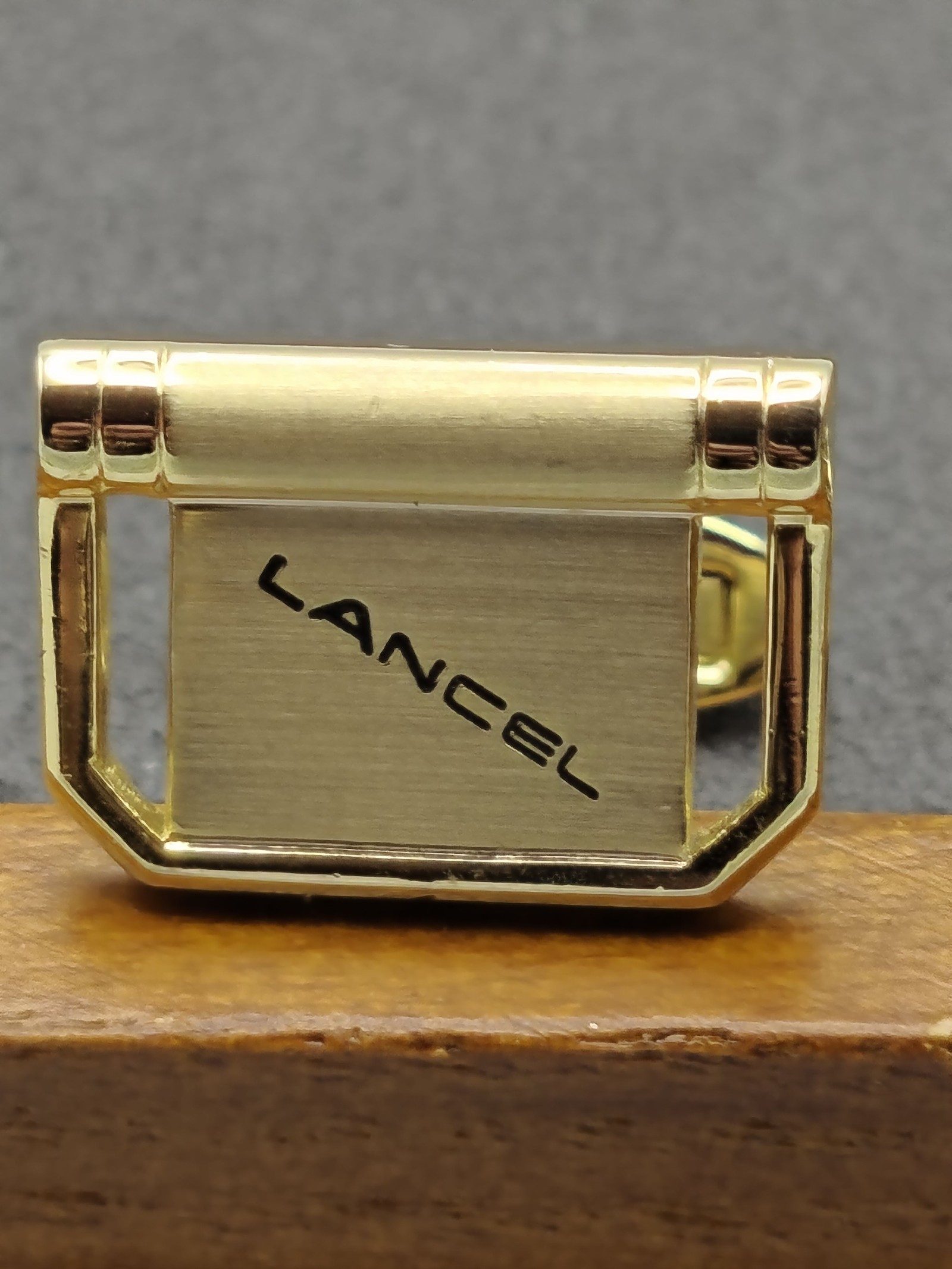 Lancel Gold Tone Men's Cufflinks Classic Elegant image 9