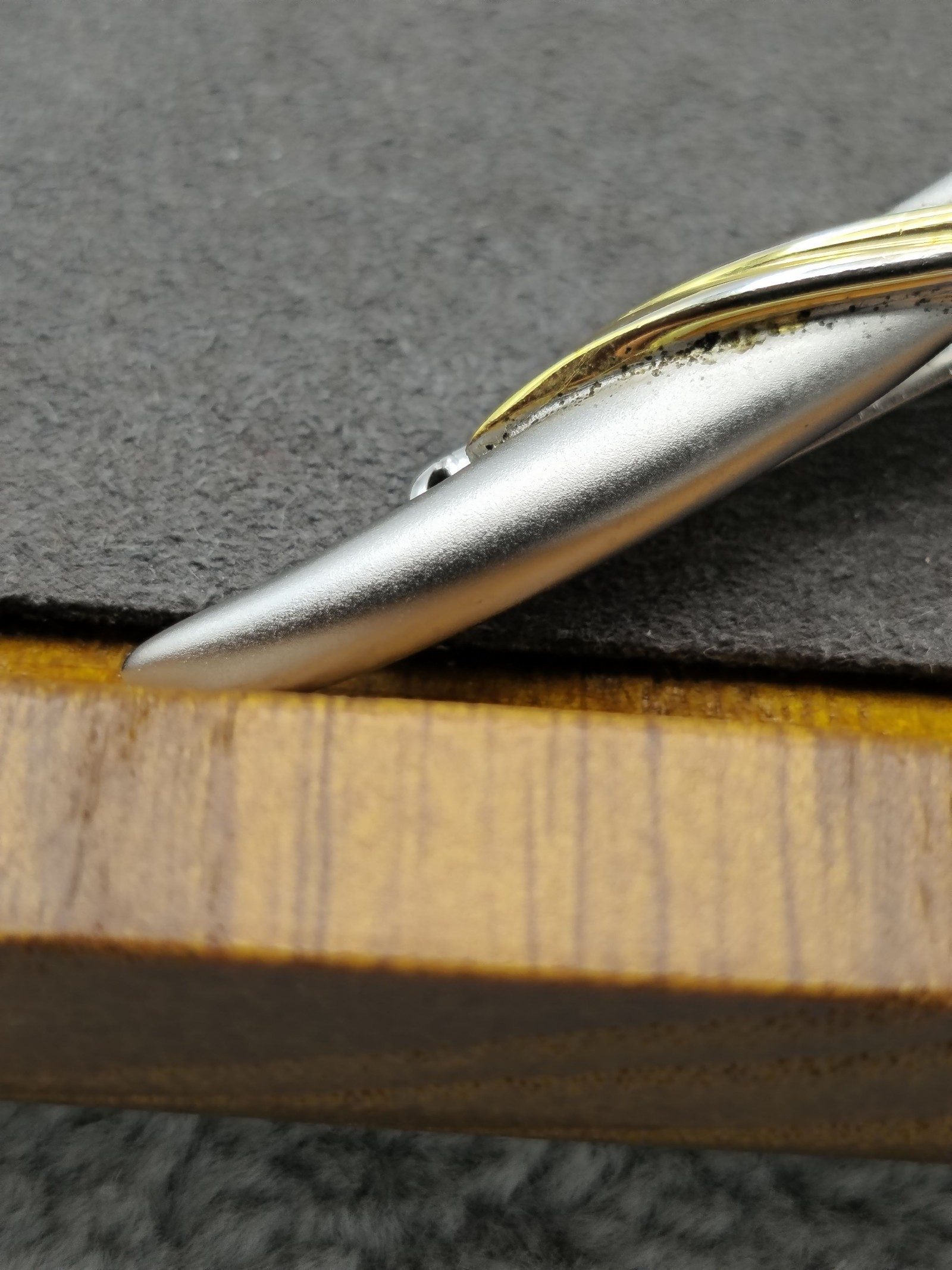 Yves Saint Laurent Silver & Gold Tone Tie Clip image 5