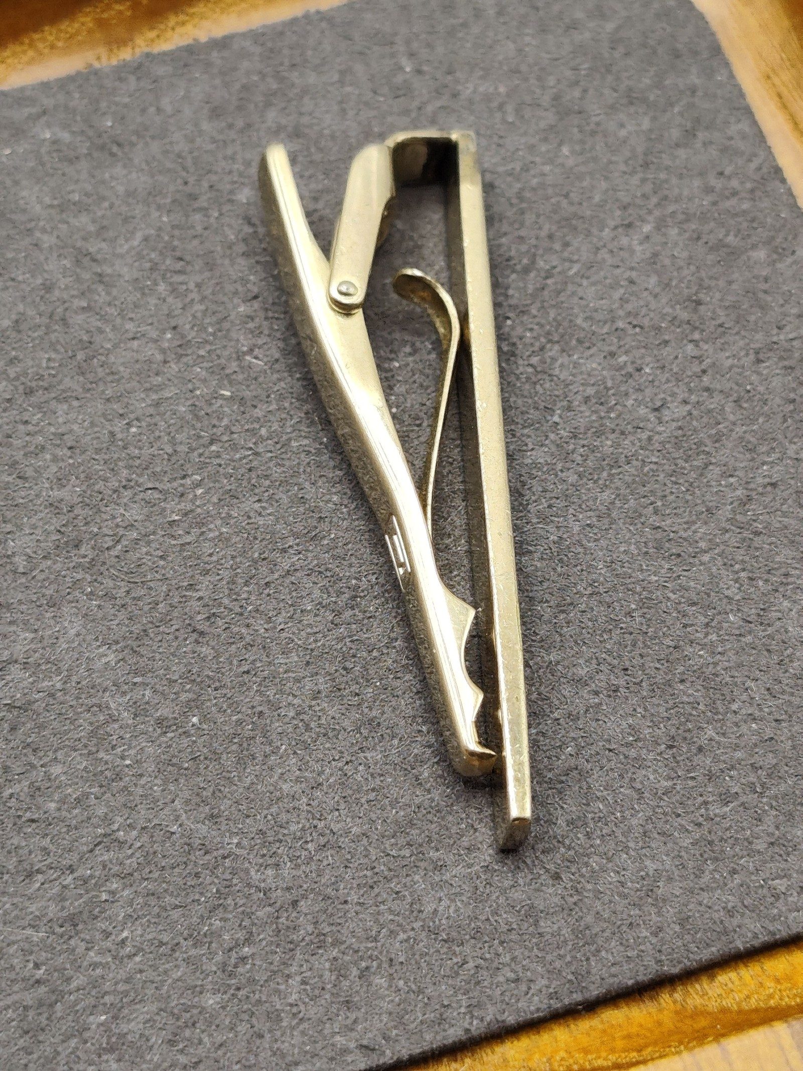 Lancel Green Enamel Tie Clip & Cufflinks Set image 5