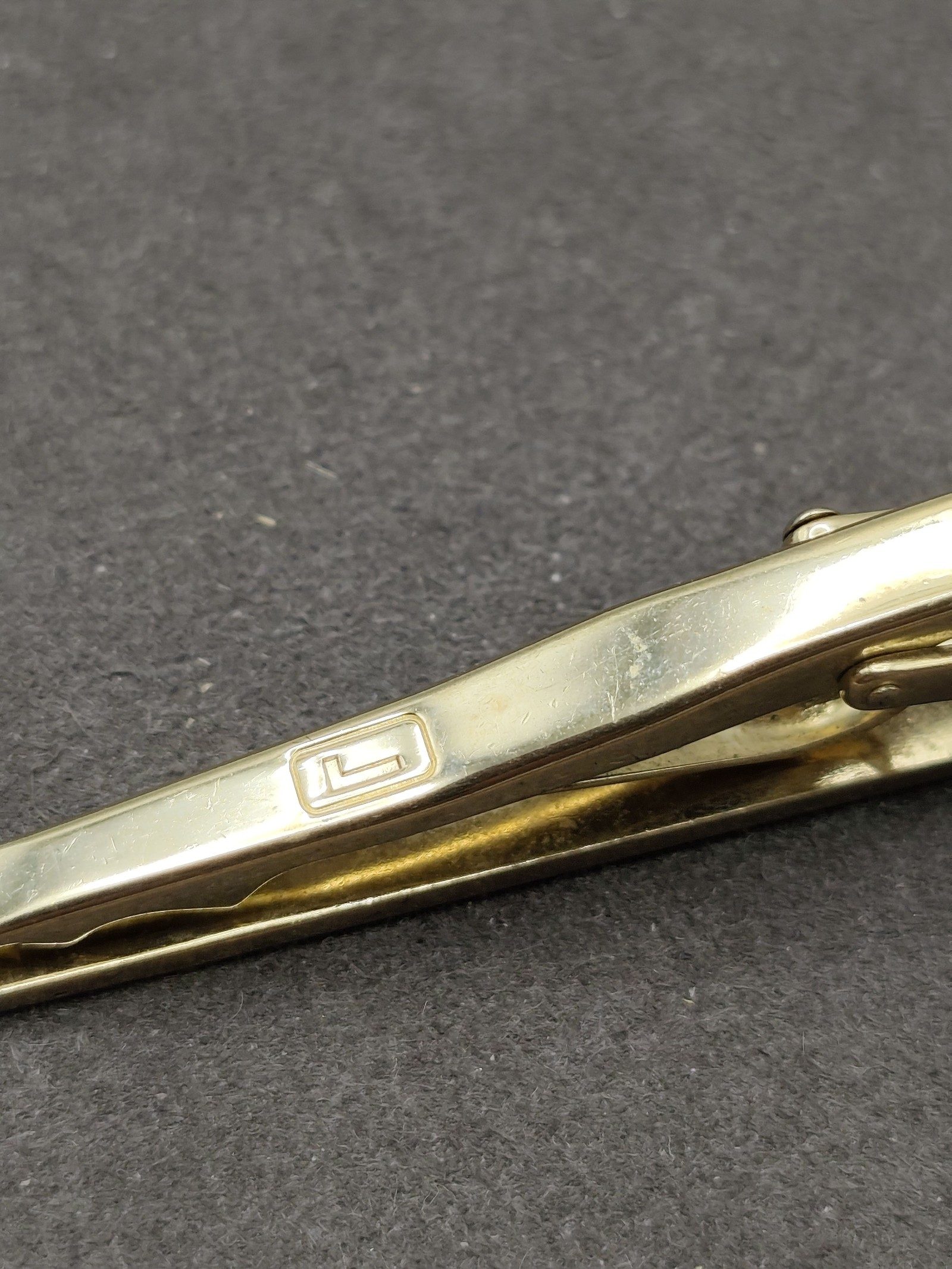 Lancel Green Enamel Tie Clip & Cufflinks Set image 6