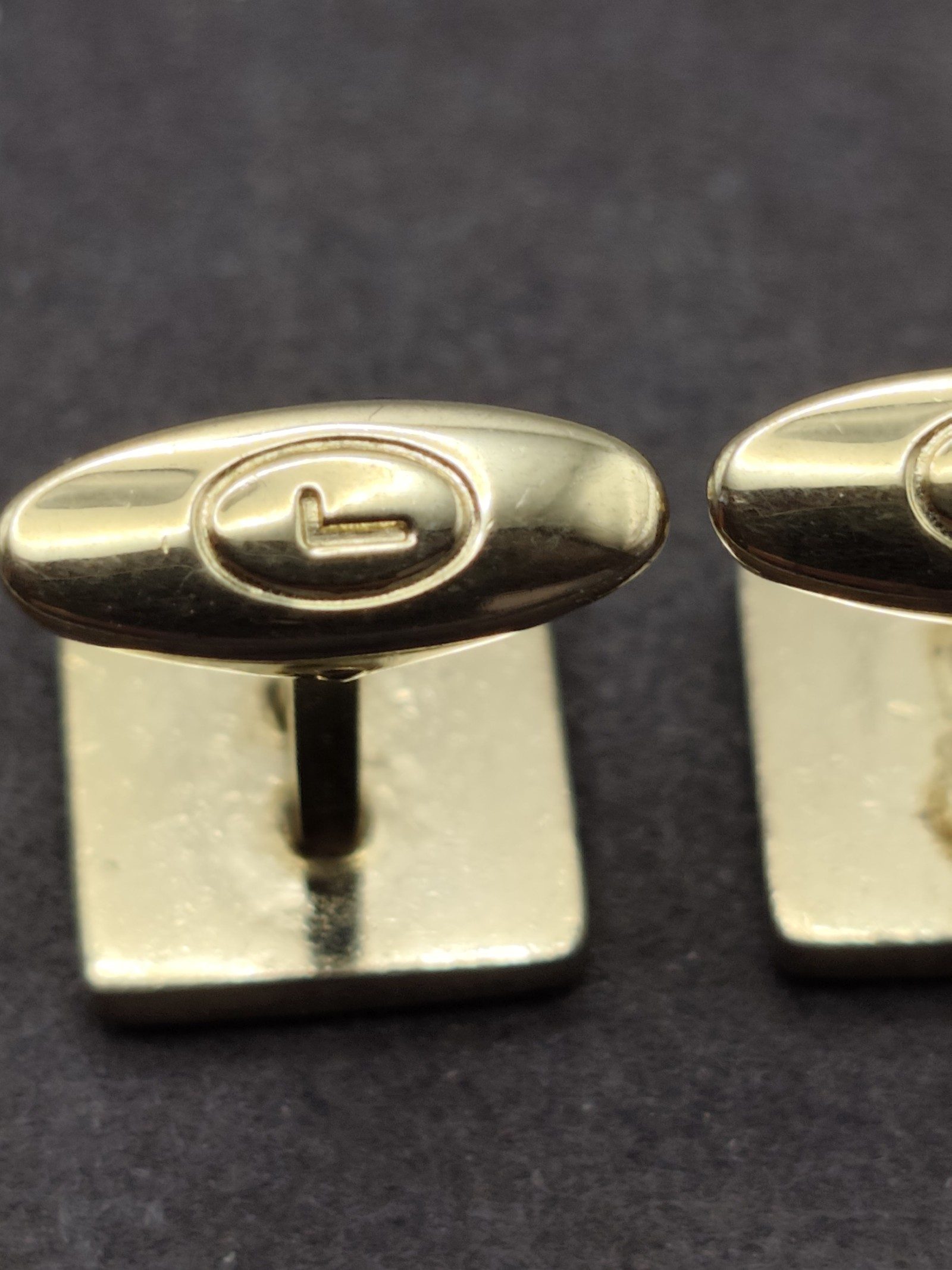 Lancel Green Enamel Tie Clip & Cufflinks Set image 10