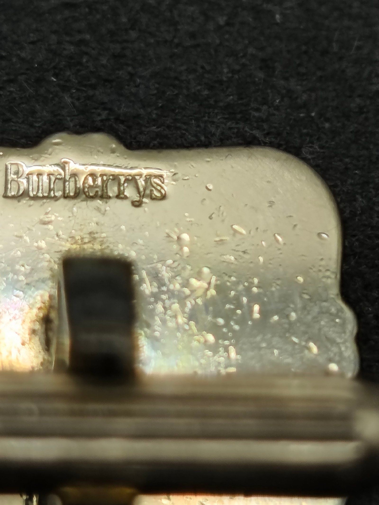 Burberry Vintage Engraved Equestrian Gold Tone Cufflinks image 8