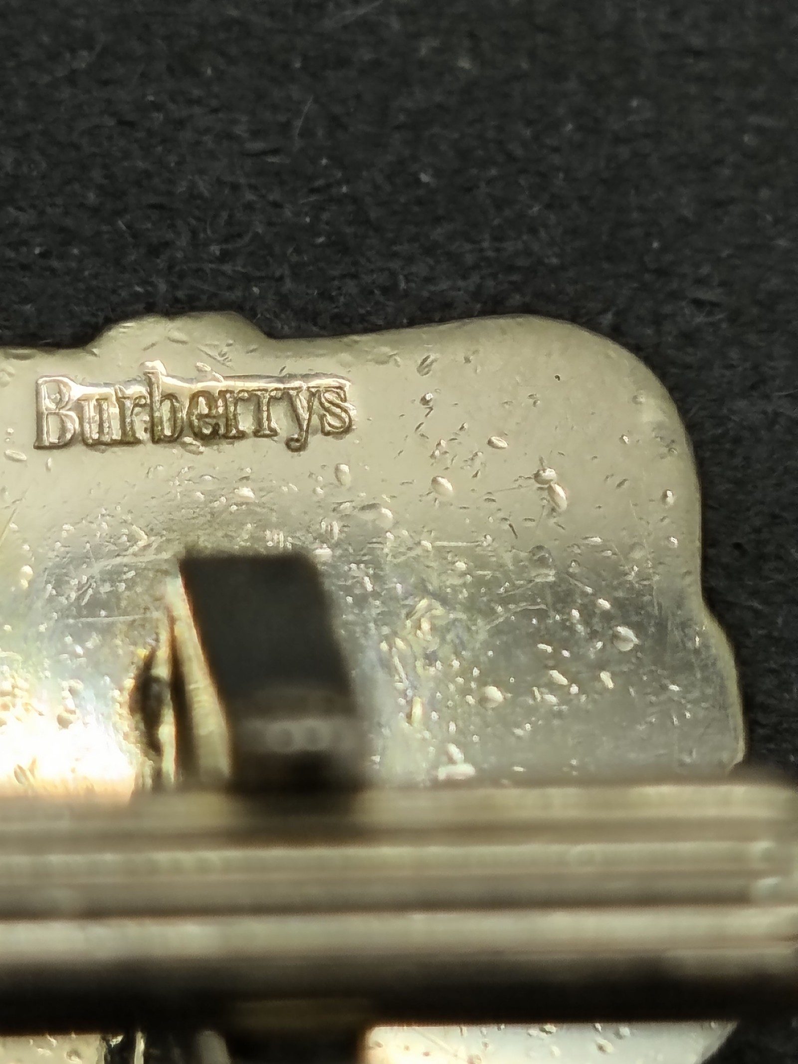 Burberry Vintage Engraved Equestrian Gold Tone Cufflinks image 9