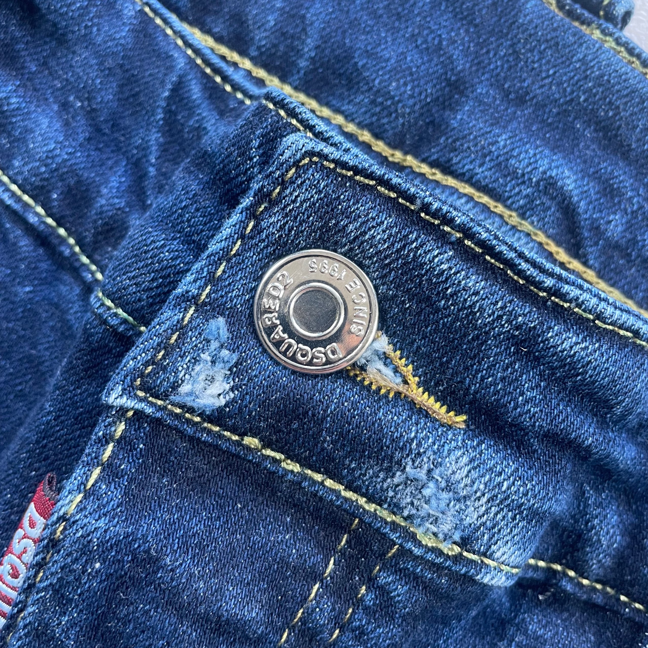 Dsquared 2 Men's Distressed Ripped Denim Jeans Blue Cool Guy, Size 50 W34 L34 image 3