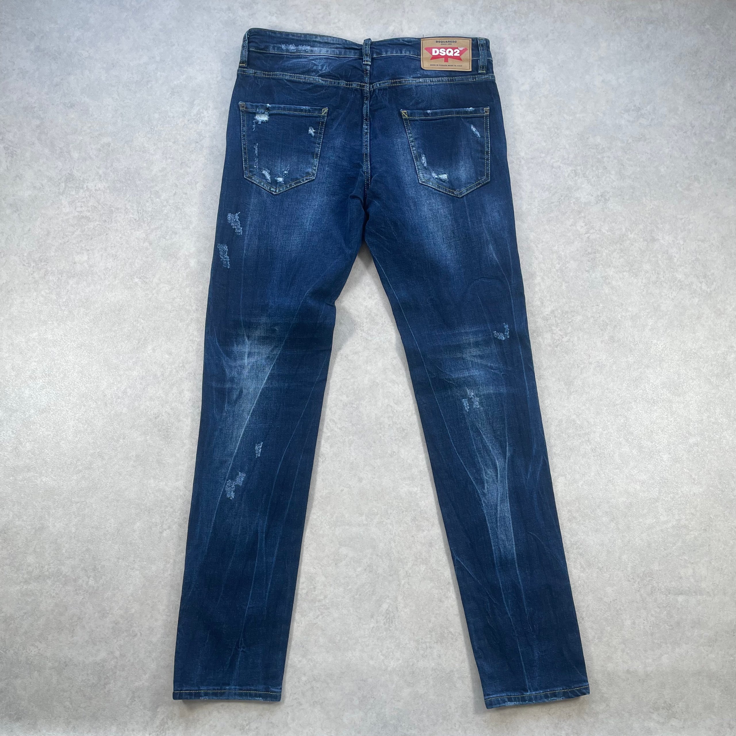 Dsquared 2 Men's Distressed Ripped Denim Jeans Blue Cool Guy, Size 50 W34 L34 image 6