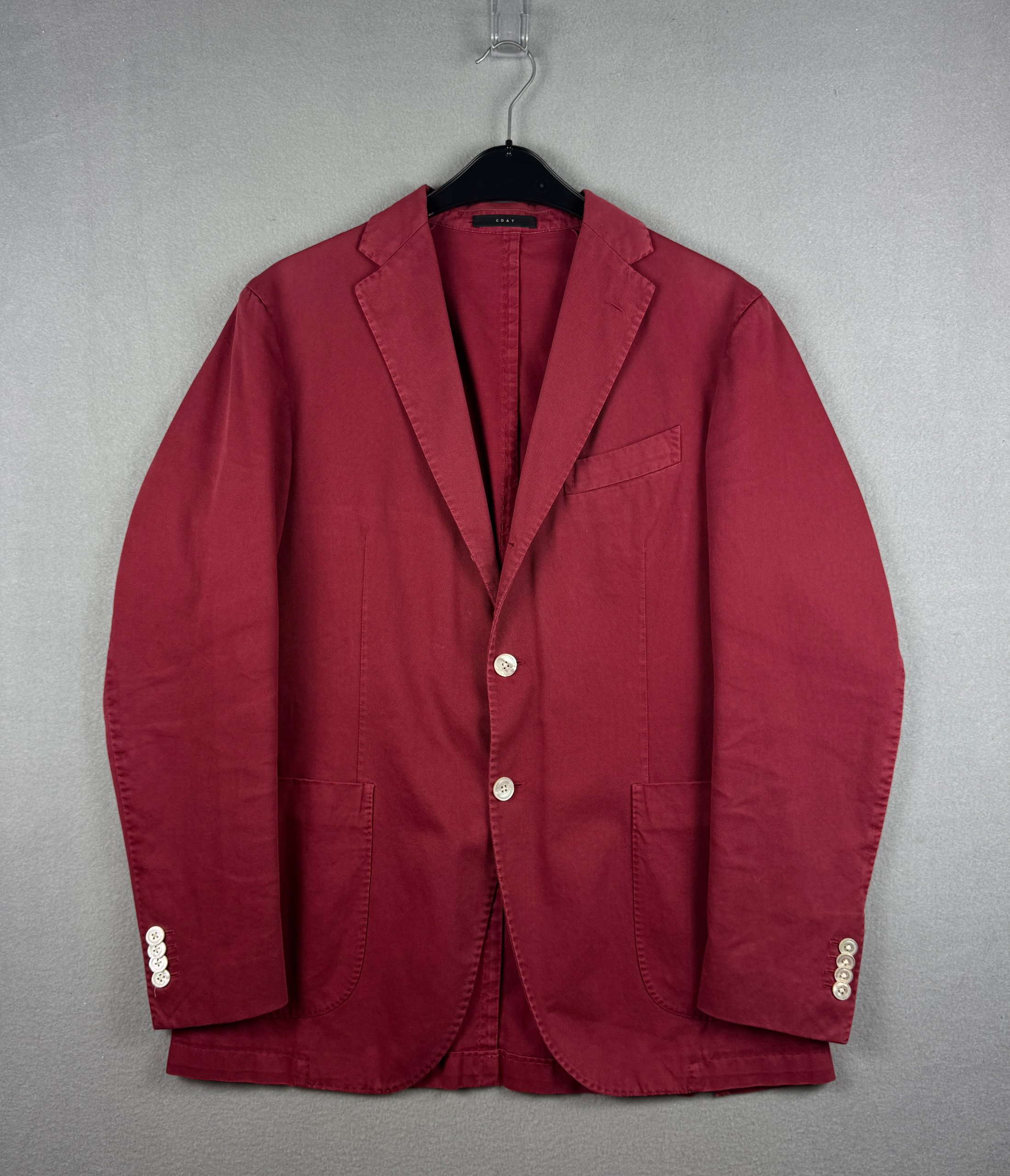 Boglioli Coat Red Cotton Blazer Sportcoat Size 50 / L image 2