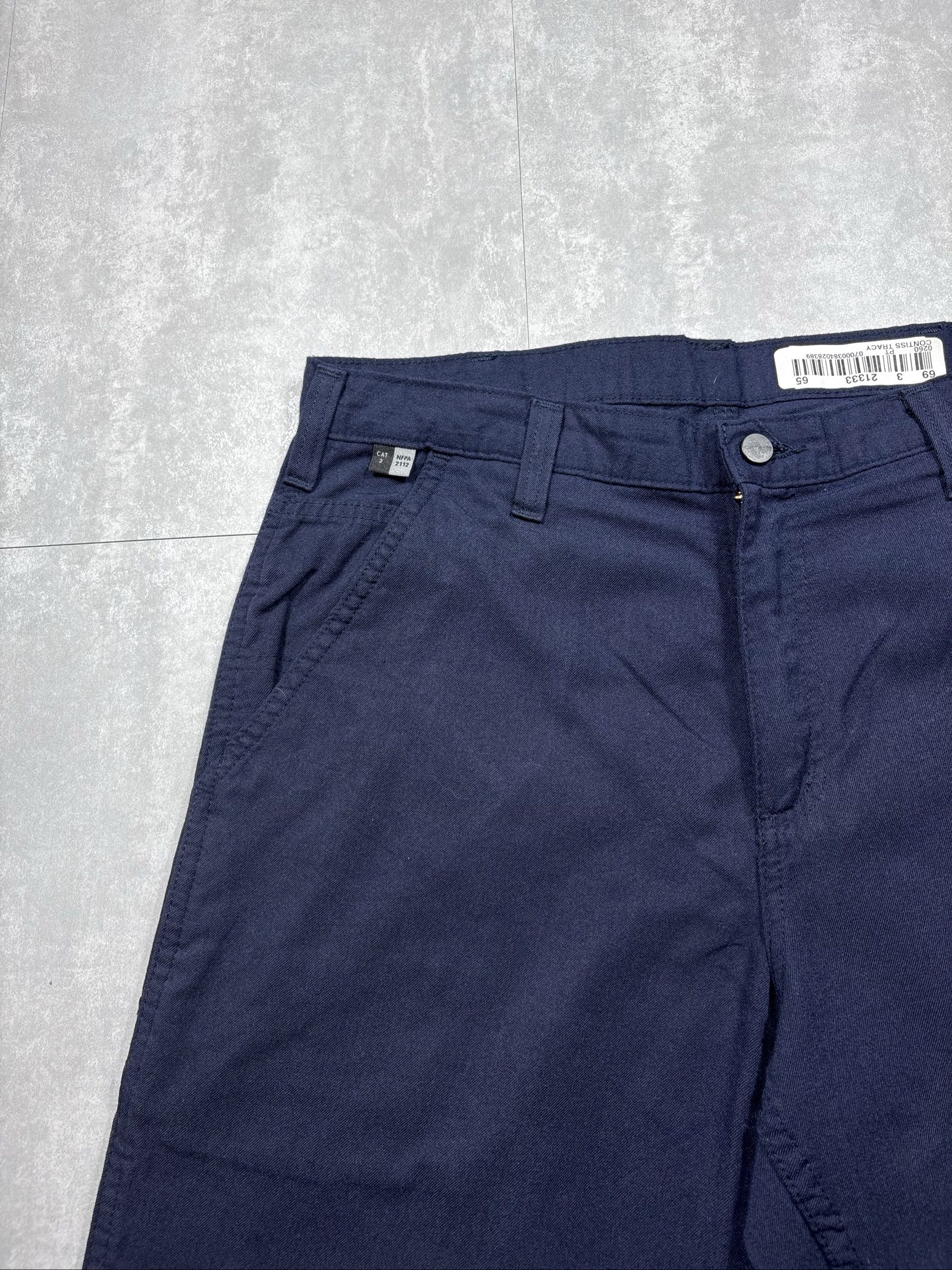 Carhartt Navy FR Work Cargo Trousers W28 image 4