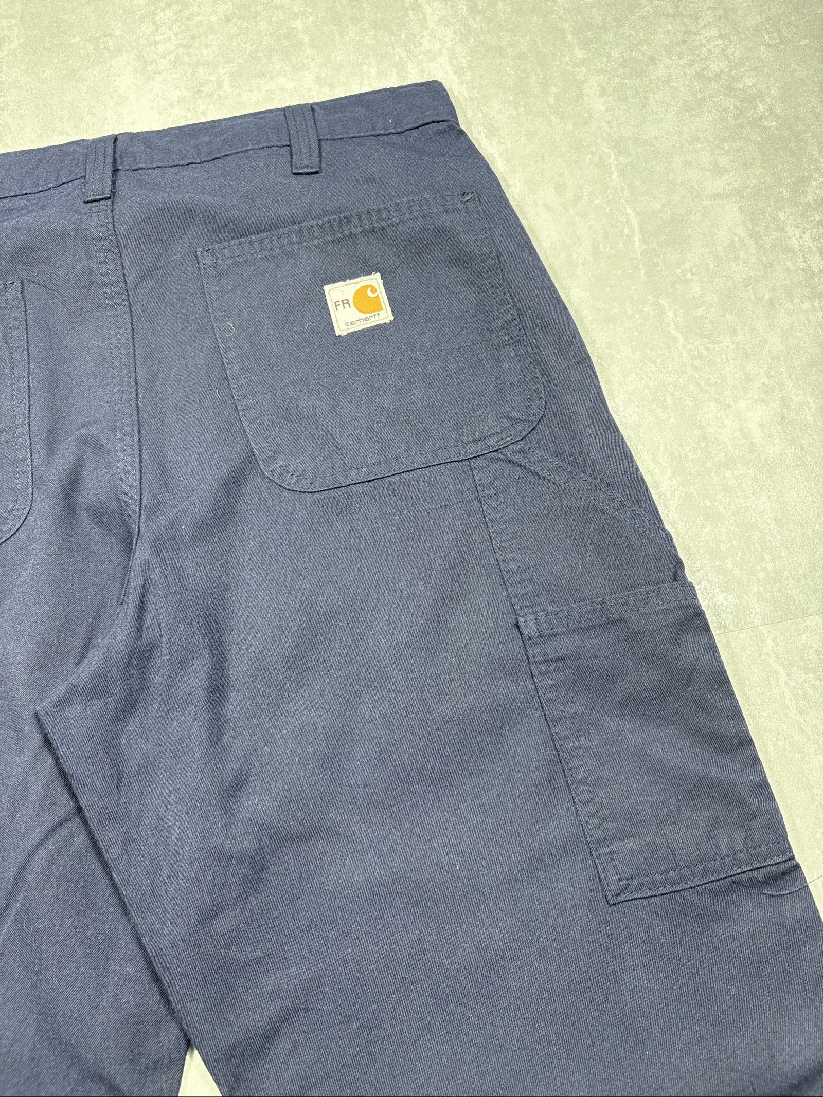 Carhartt Navy FR Work Cargo Trousers W28 image 5