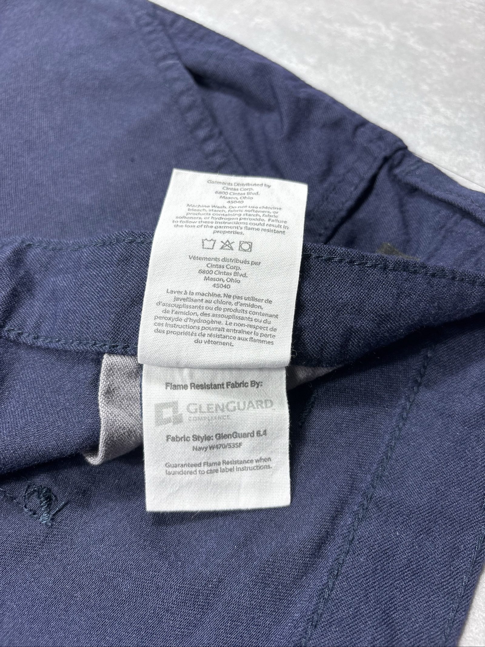Carhartt Navy FR Work Cargo Trousers W28 image 9